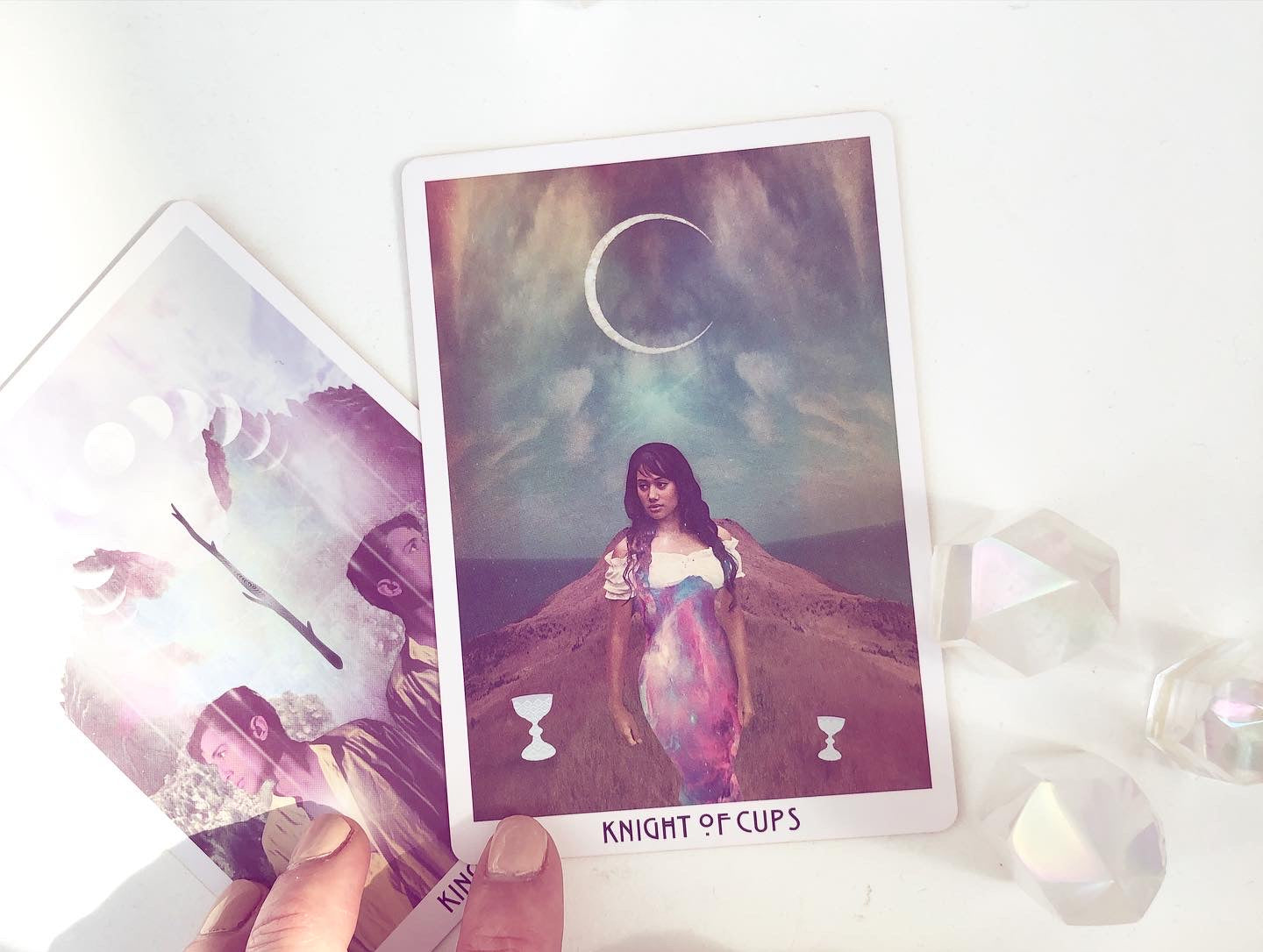 Tarot Kort STARCHILD - ROSE PORTAL Danielle Noel Månesøster Krystaller