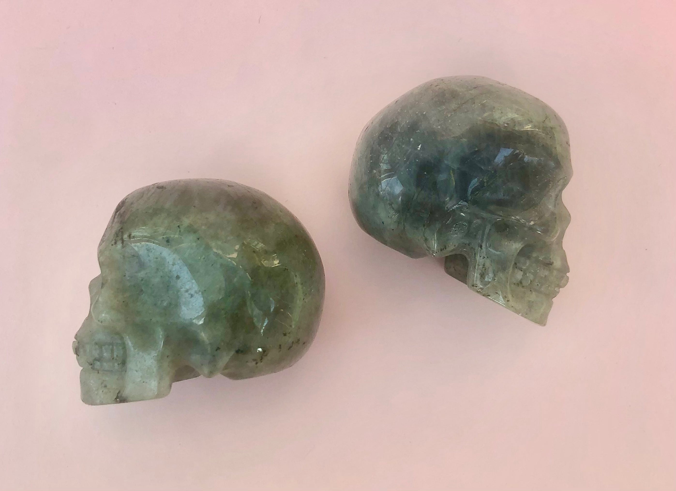Månesøster Krystaller Labradorit Kranie / Skull