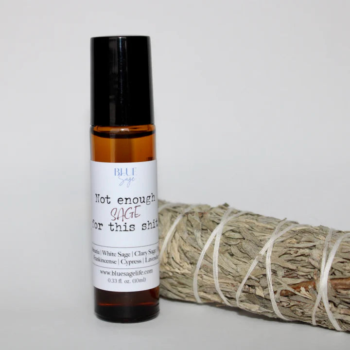 Månesøster Krystaller Not Enough Sage for This S*** ☽ Æterisk olie ☽ Fra “BLUE SAGE” ☽ Roll-On ☽ 10ml