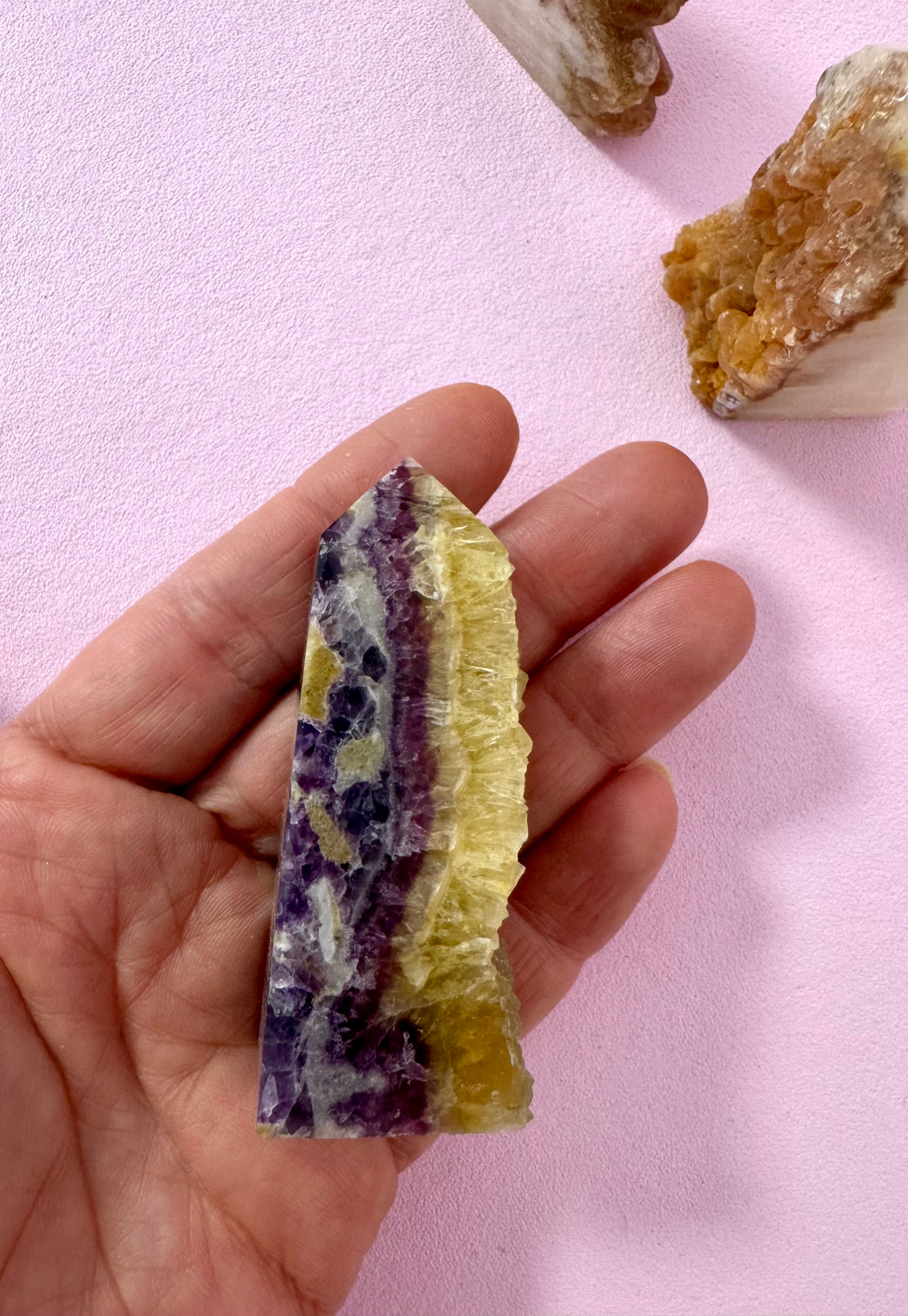 Fluorit Tårn ☾ Koncentration, Grounding & Balance ☾ nr. 92