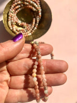 Månesøster Krystaller Pink Calcit Kalcit Calsit Armbånd “Til det knuste hjerte” Kærlighed, good vibes, tolerance og tilgivelse 4mm