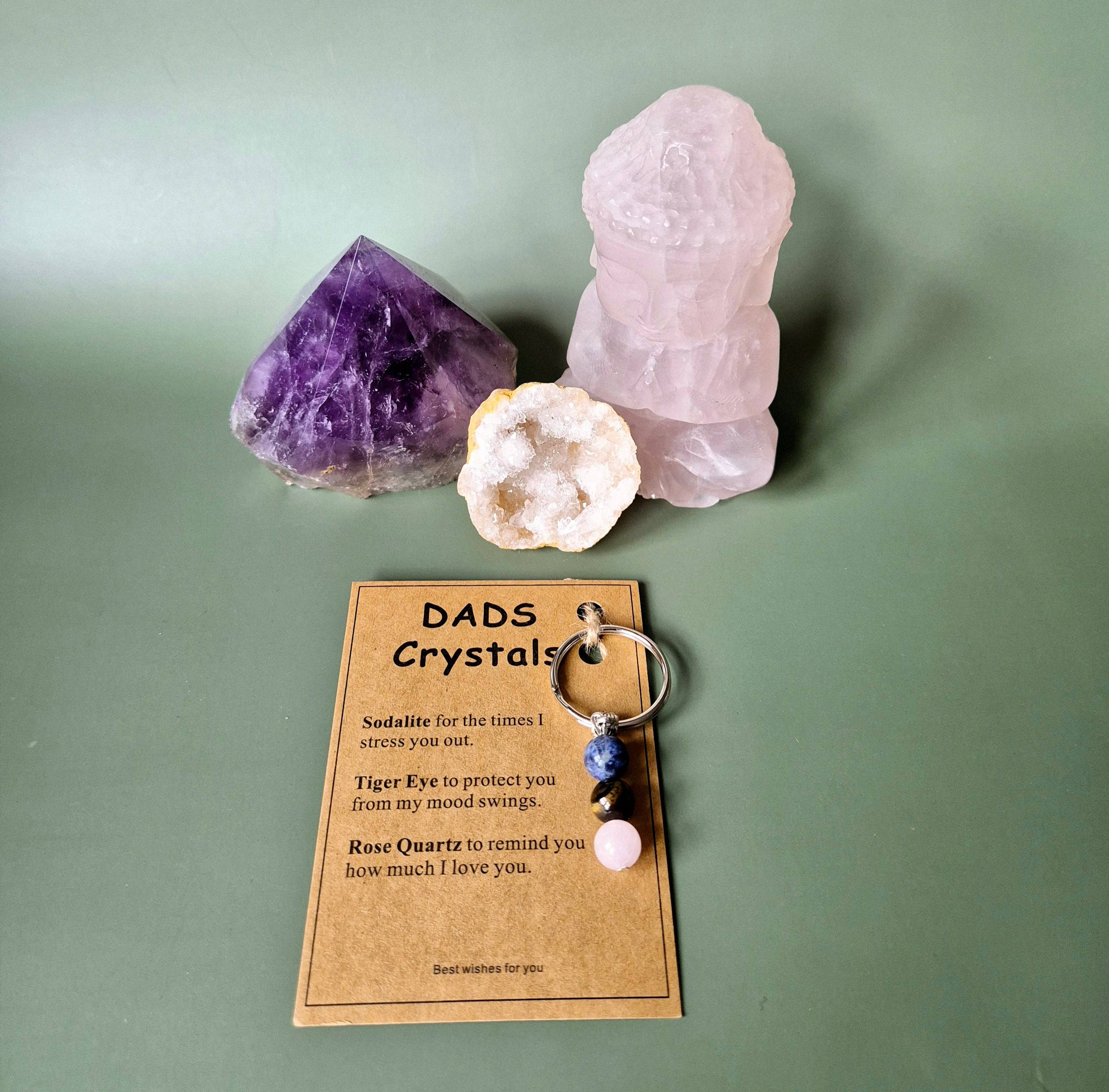 Krystal Nøglering: DADS Crystals / Krystaller til en far