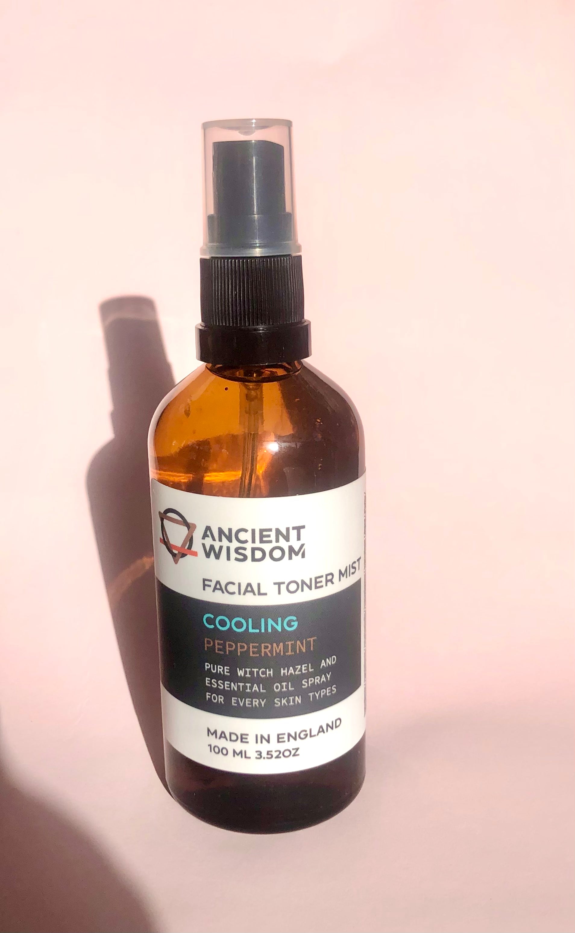 Facial Toner Mist ☽ Cooling Peppermint ☽ fra Ancient Wisdom ☽ 100 ml