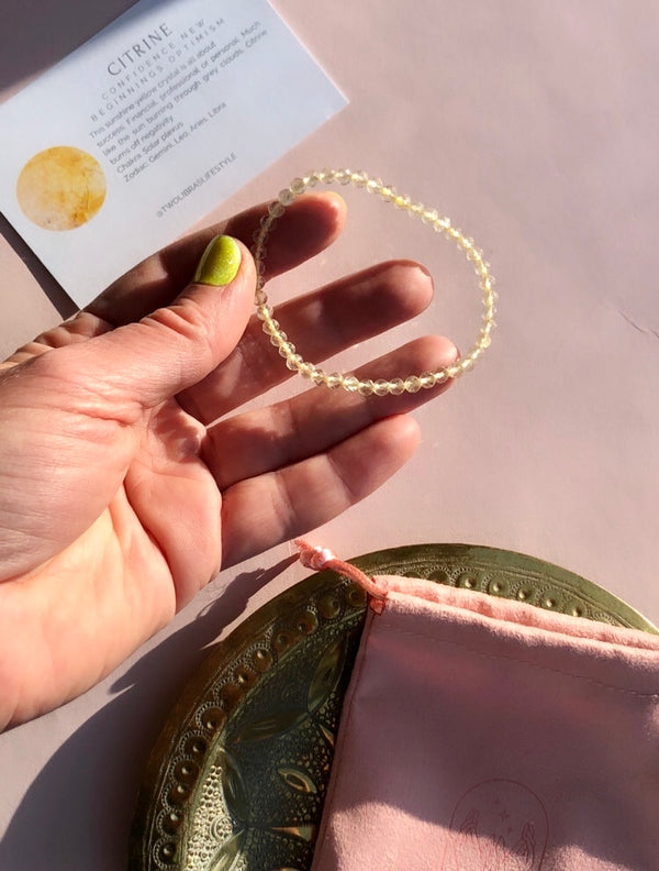 ☾ Facetteret citrin Armbånd fra “two Libras” ☾