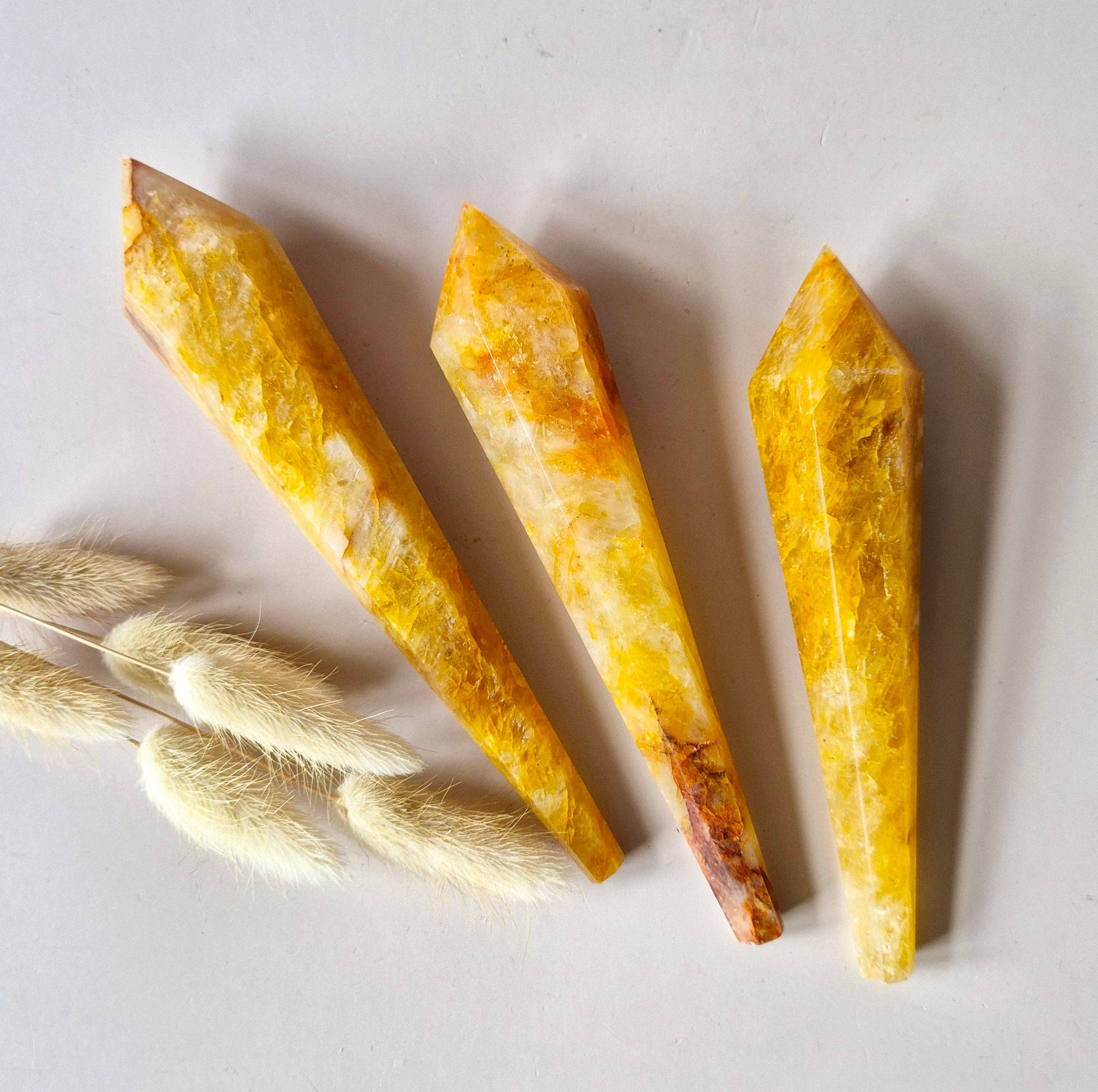 Krystal Scepter – Golden Healer – Gylden Gul Kraft i Ceremoniel Form