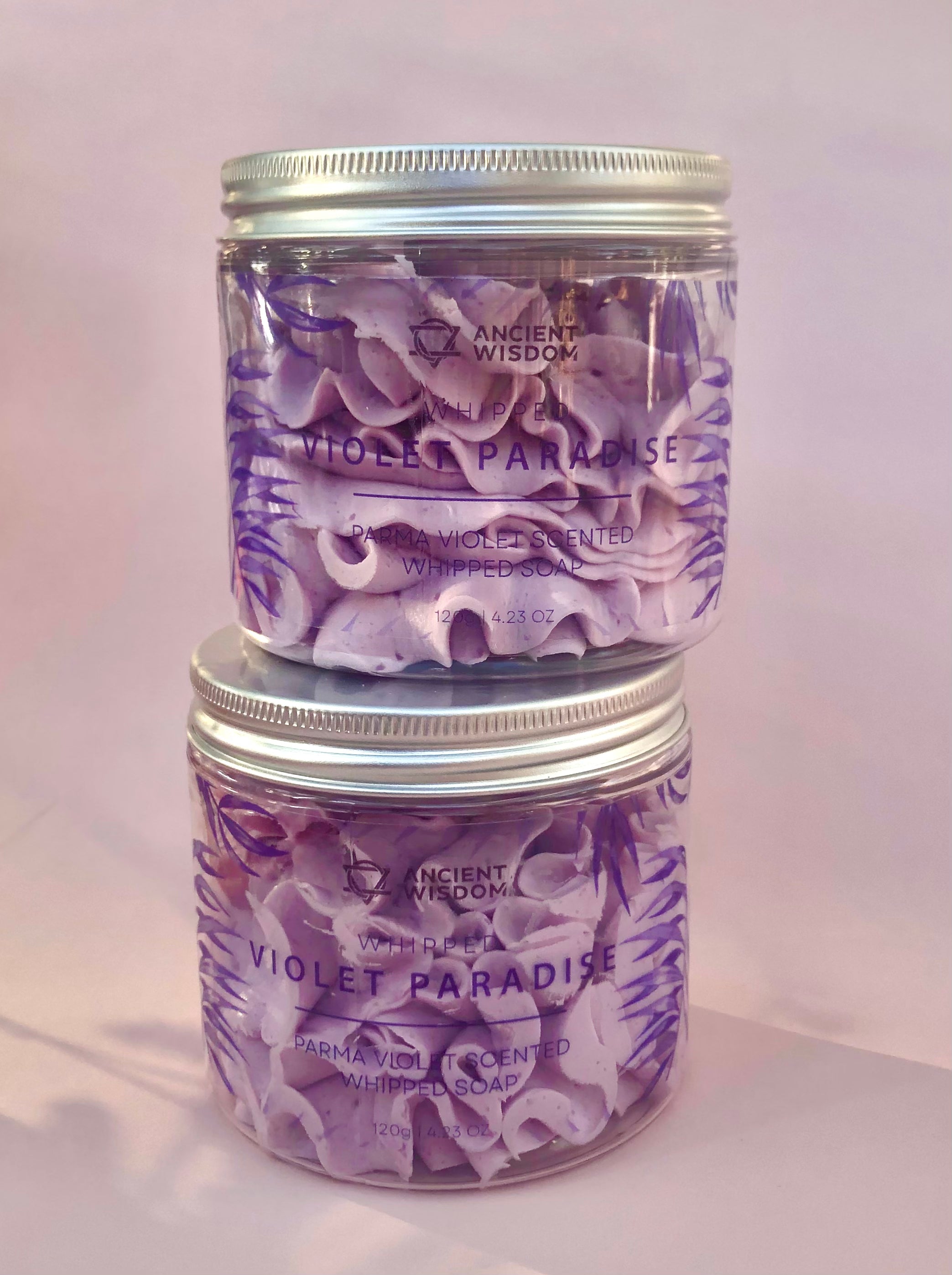 Månesøster Krystaller Badesæber, -olier og -salt Violet Paradise Whipped Cream Soap 120 gram 