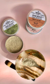 Månesøster Krystaller Grøn Ler Maske Clay Mask Ansigts Maske