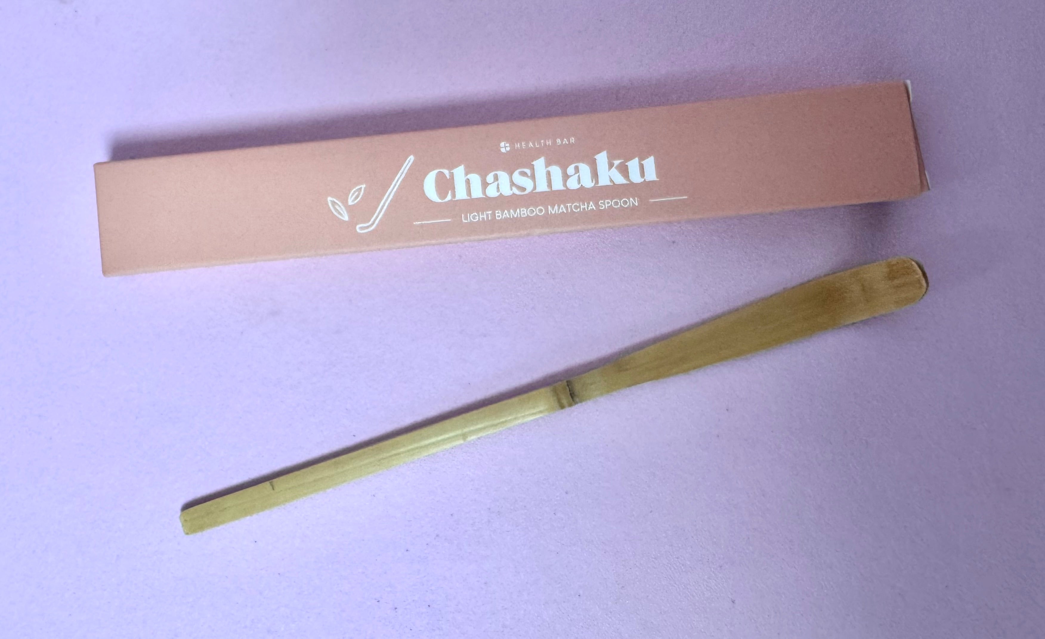 Matcha ske Chashaku - lavet af hvid bambus