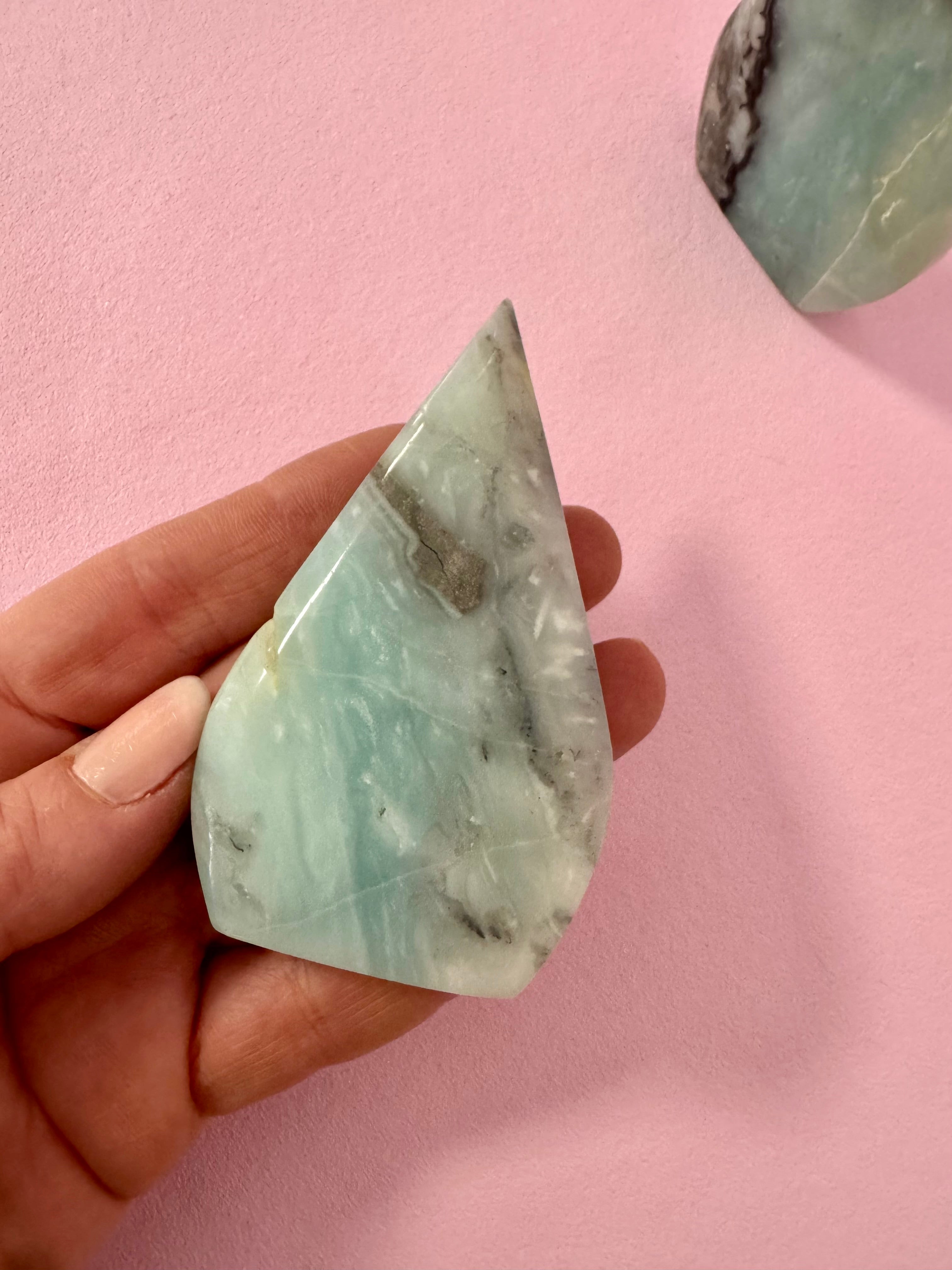 Amazonit & Akvamarin flamme