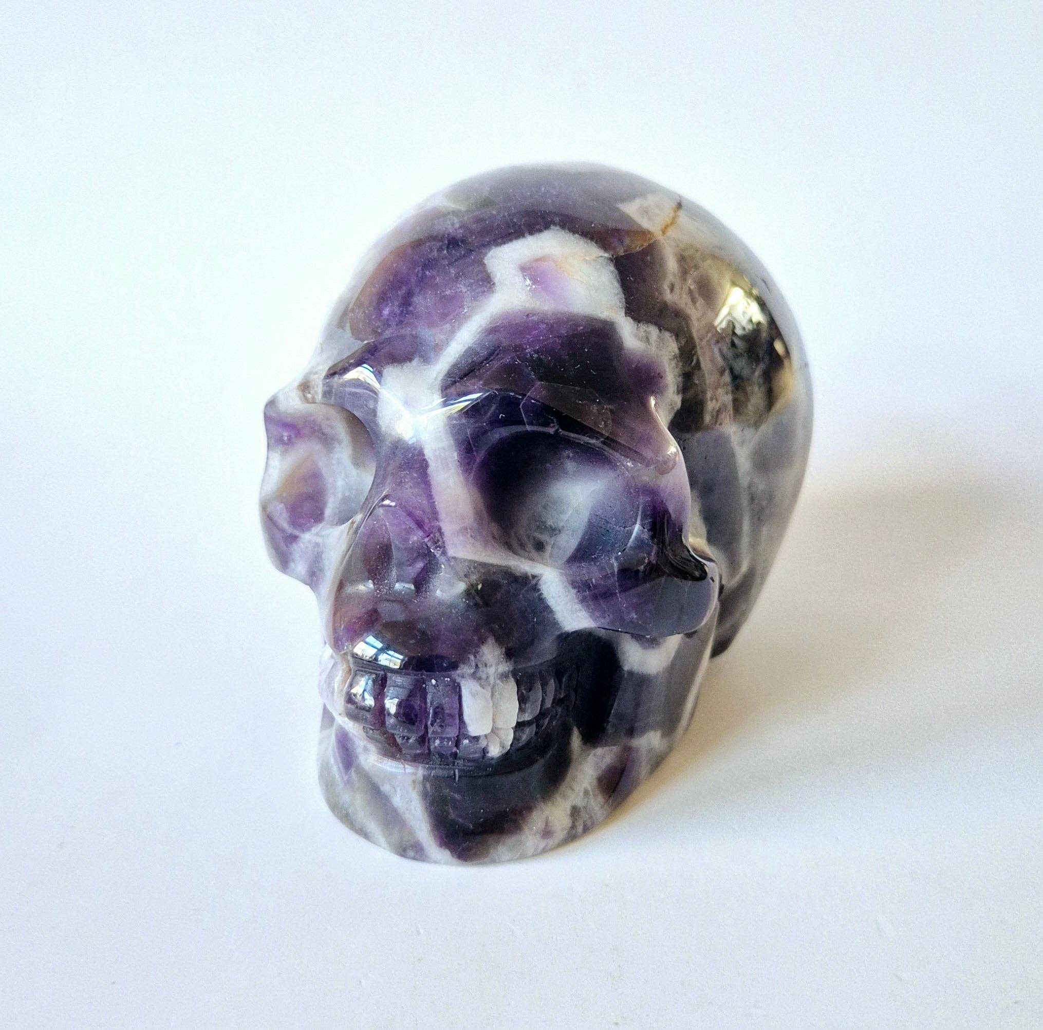 XXL Drømme-Amethyst Kranie – 440g