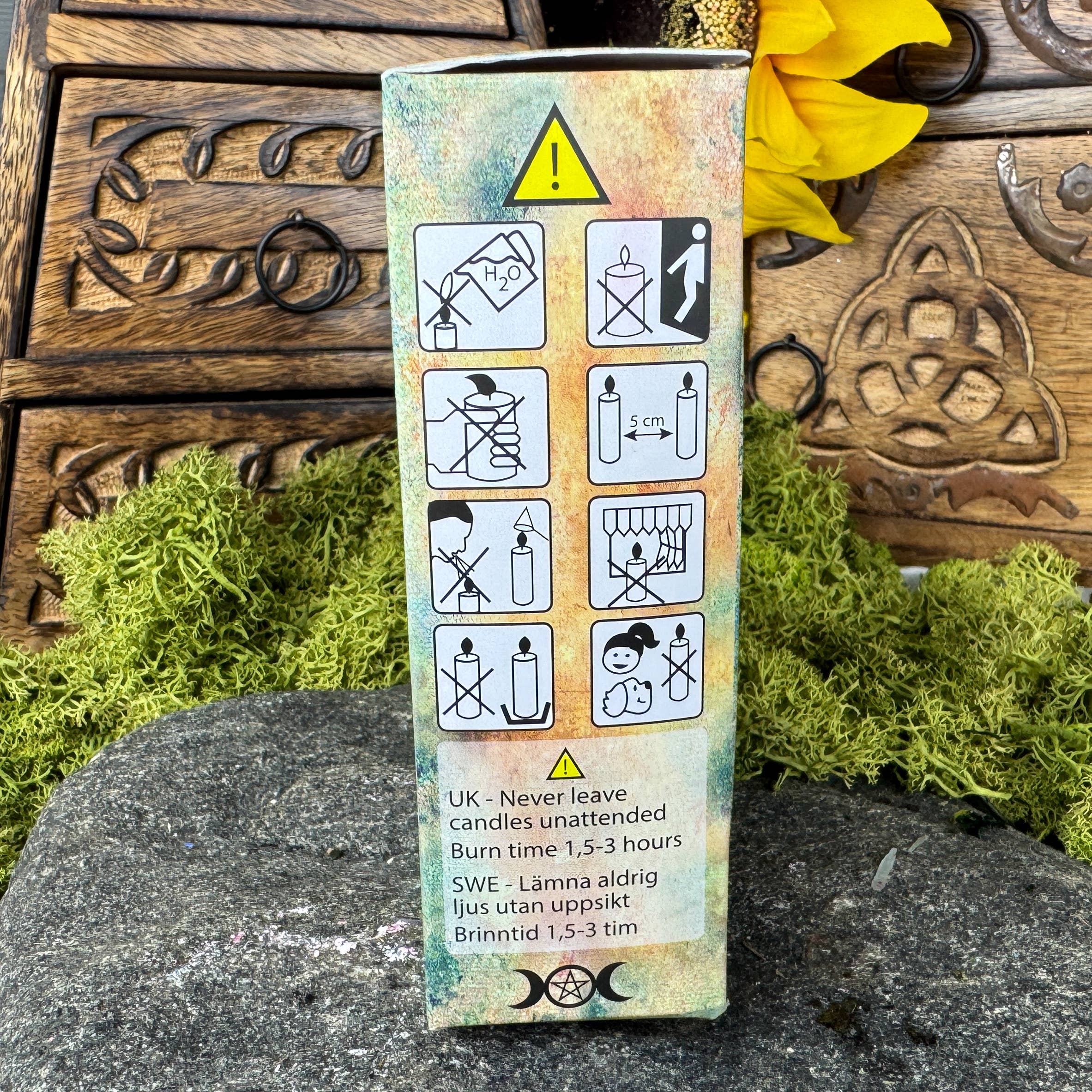 Spell Candles - Lilla - Wisdom & Ambition - Fra Kani Natur Apotek i Sverige