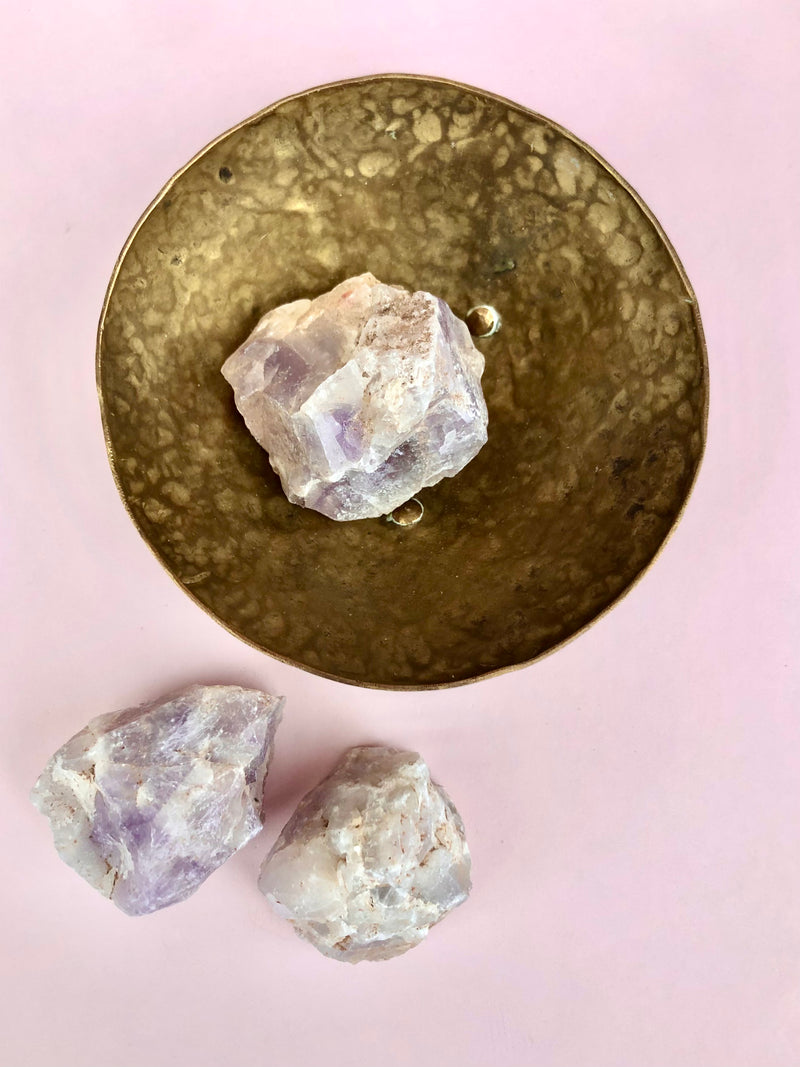 Rå Ametyst ☾ Lommesten ☾ RO, HEALING & SELVKÆRLIGHED ☾ 45 - 60 Gram