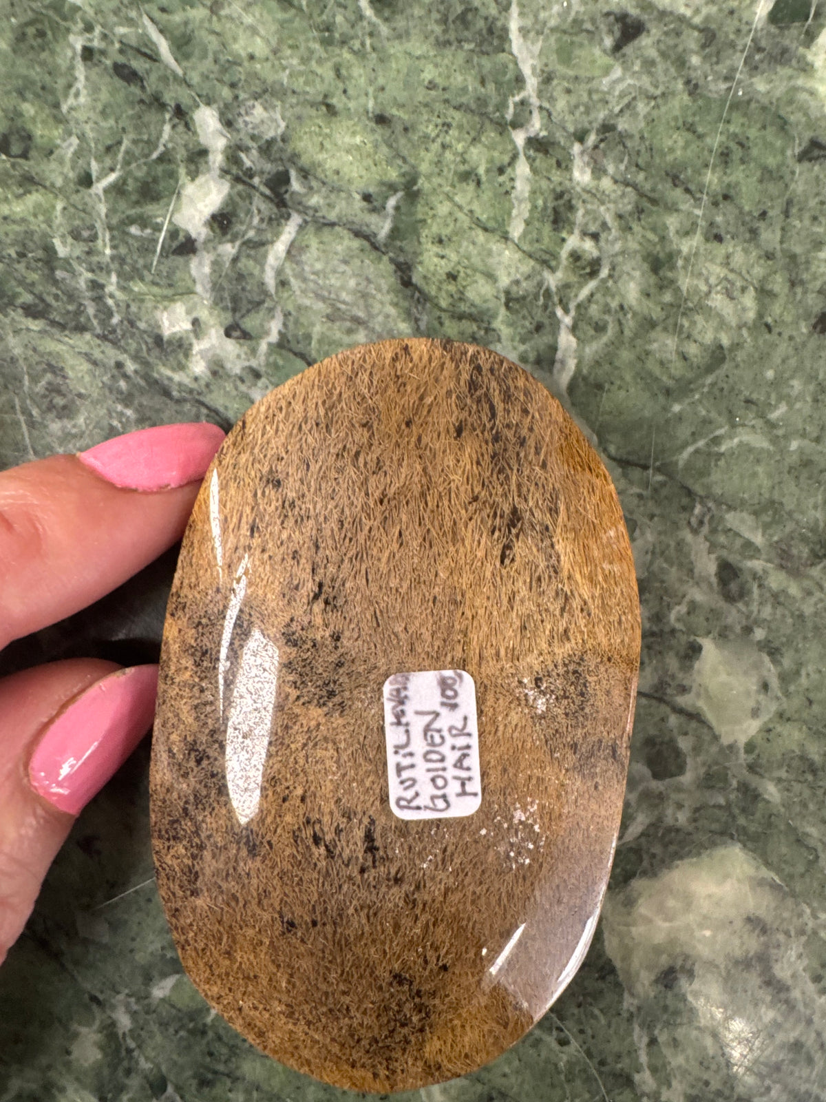 Rutilkvarts – Golden Hair - Palmstone