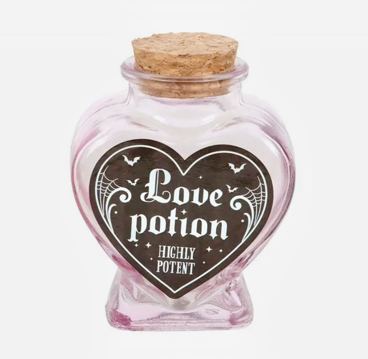 Love potion spell jar - glas hjerte eliksir flaske
