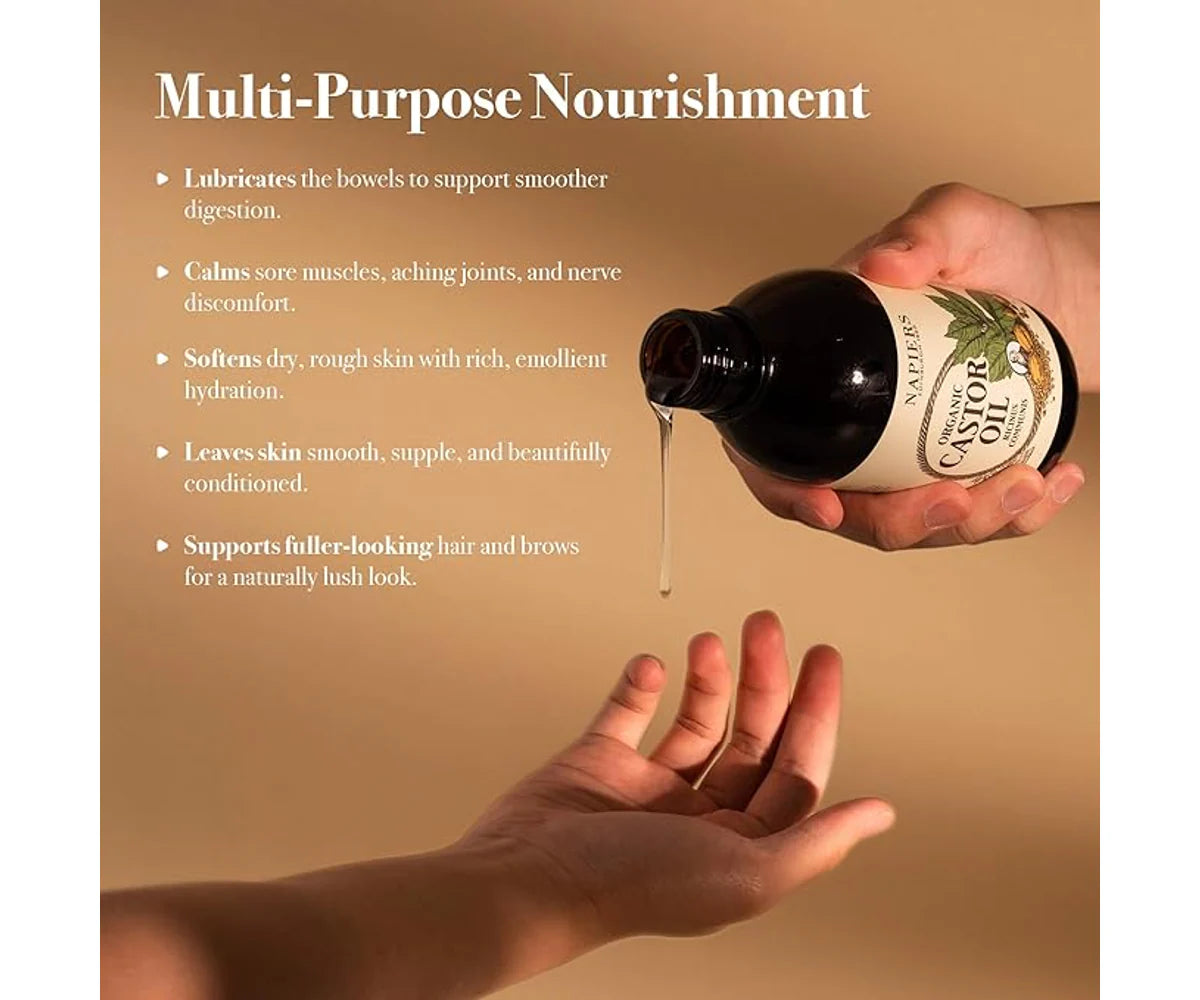 Castor Oil Organic - fra Napiers - 250ml