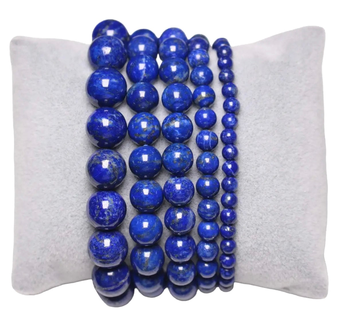 Lapis Lazuli Jaspis Armbånd ☾ Sandhed, Visdom, Indre Fred & Åndelighed ☾ (4 mm.)