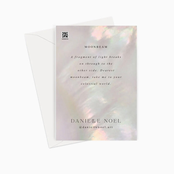 Moonbeam Greeting Card by Danielle Noel (A5)