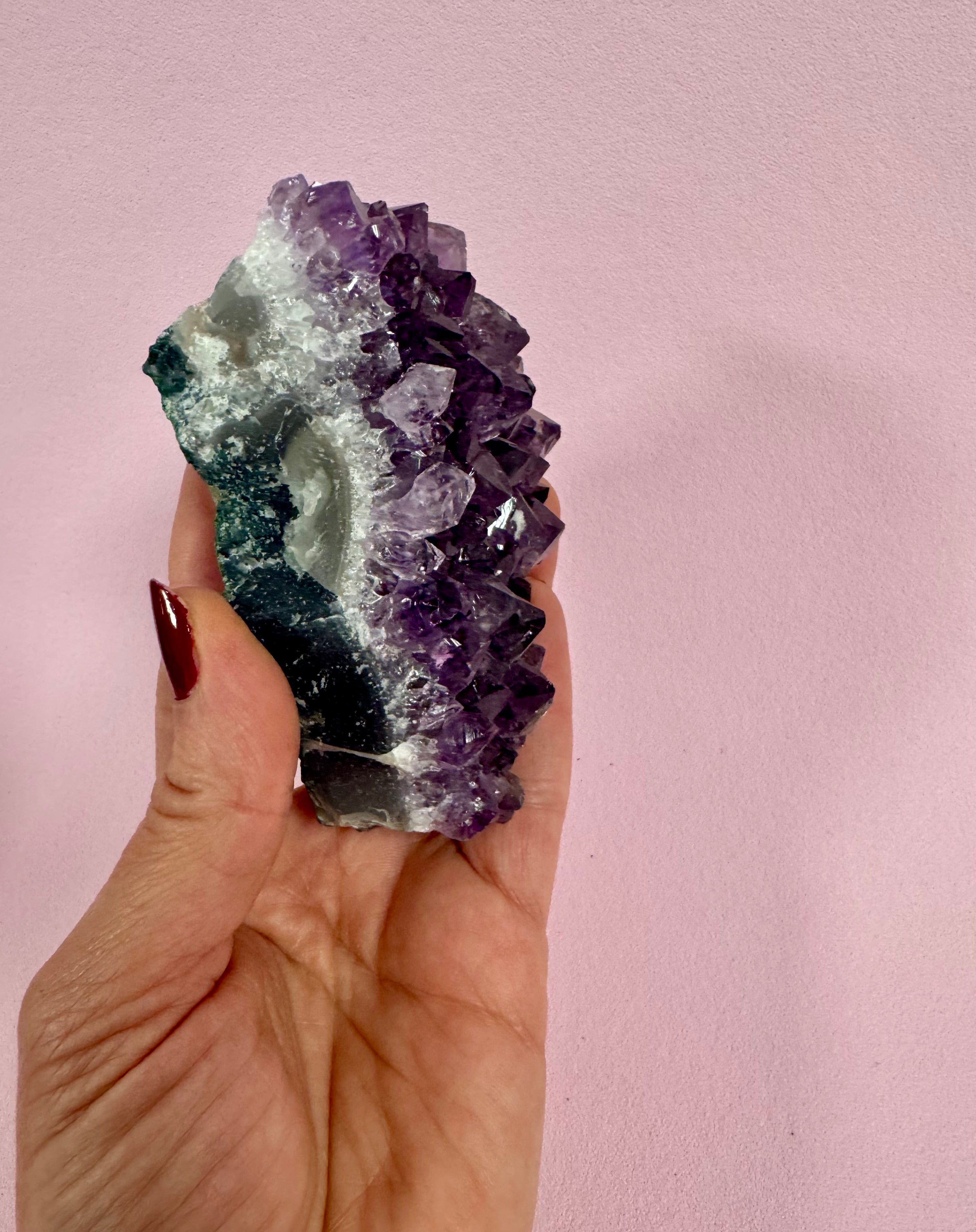 Ametyst rå klynge - RO, HEALING & SELVKÆRLIGHED 362 gram