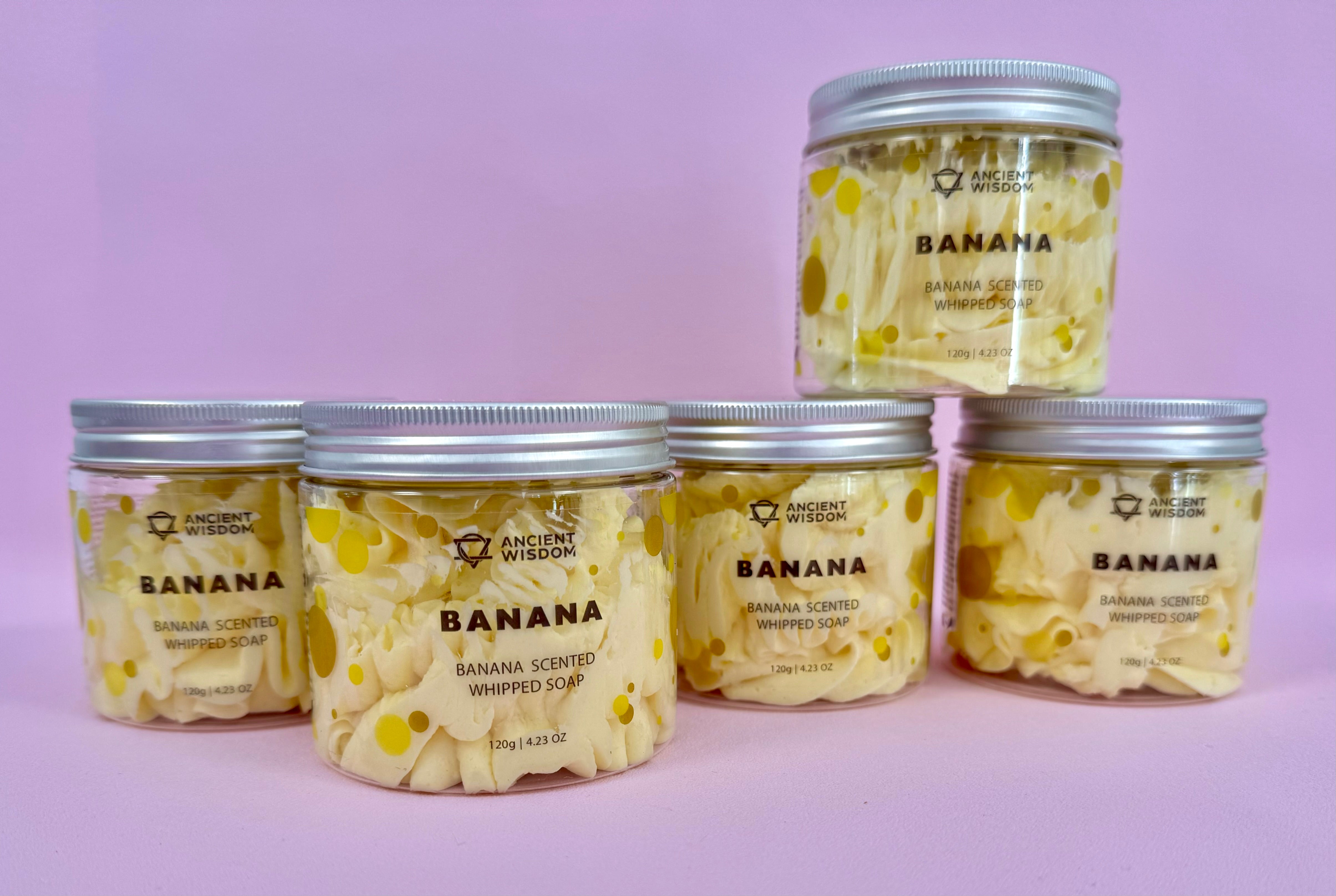 Banana Whipped Cream Soap  ♡ 120 gram