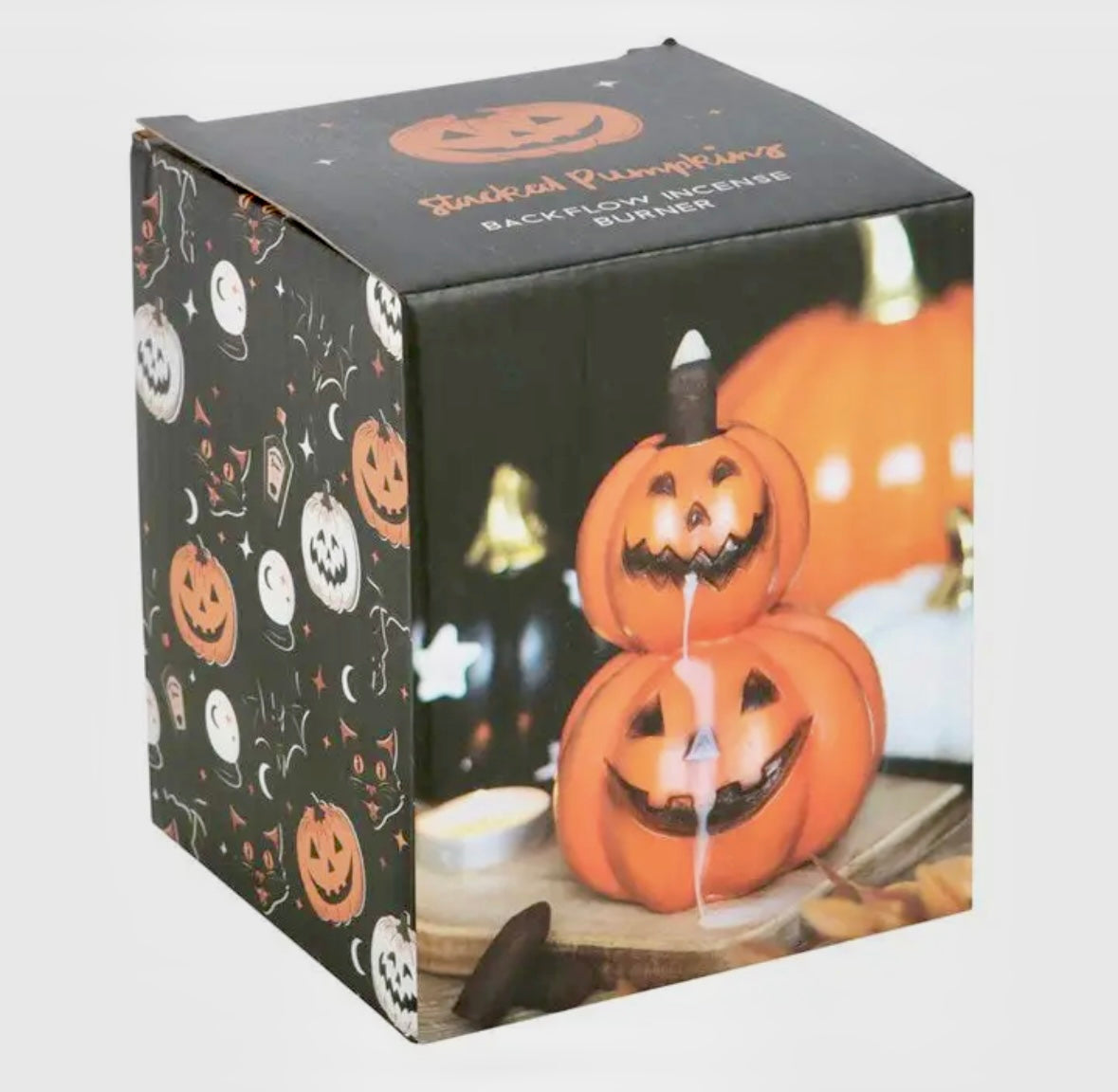 Halloween græskar backflow røgelses brænder
