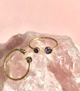 ☾ Blå Lolit Ring ☽ Justerbar 𓂀 Find din sande vej, Kontakt til dit højere selv, transformation & eventyr 𓂀