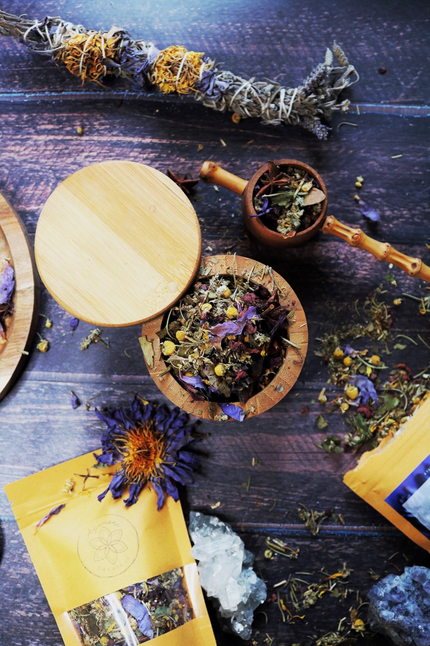 THIRD EYE CHAKRA TEA ☽ Tredje Øje Chakra Te Fra Ayamani Naturals ☽ 100 gram