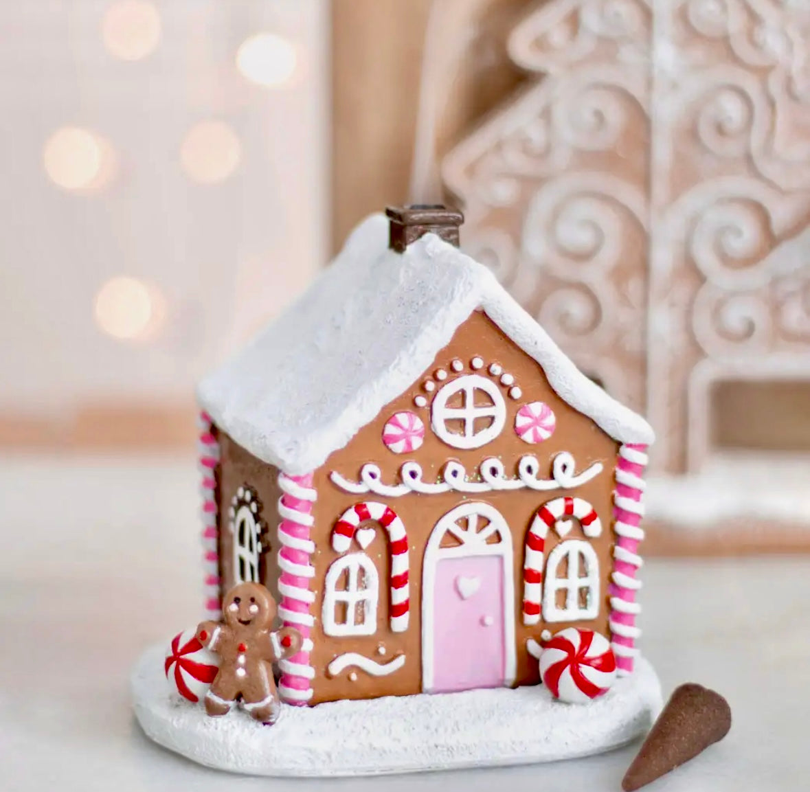 Gingerbread House / honningkage røgelses hus - til almindelige røgelseskegler
