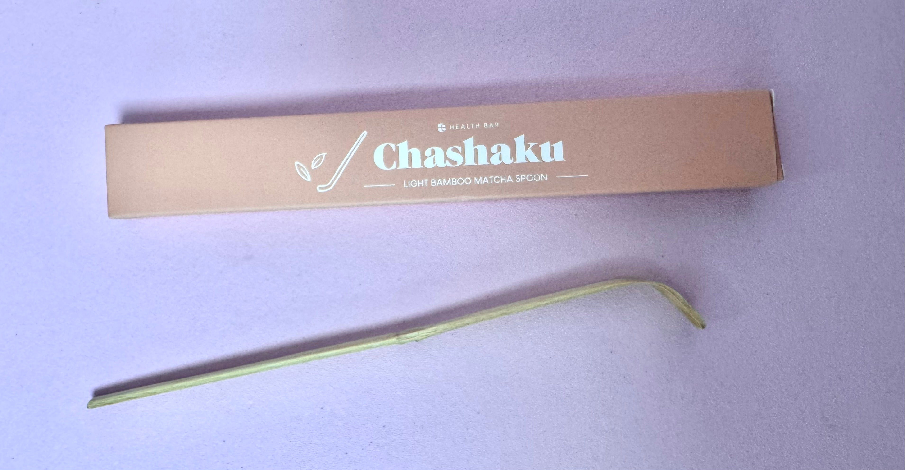 Matcha ske Chashaku - lavet af hvid bambus
