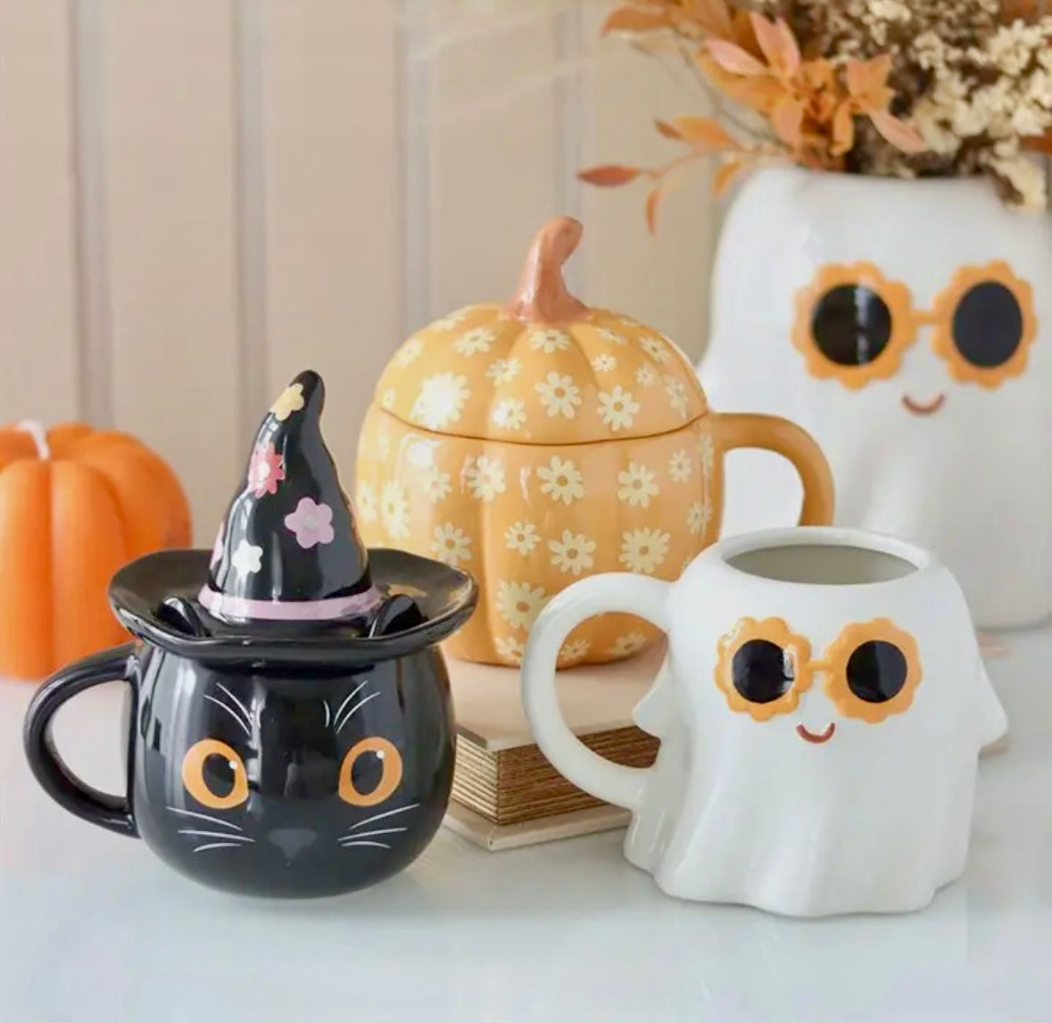 Halloween spøgelses krus - groovy ghost