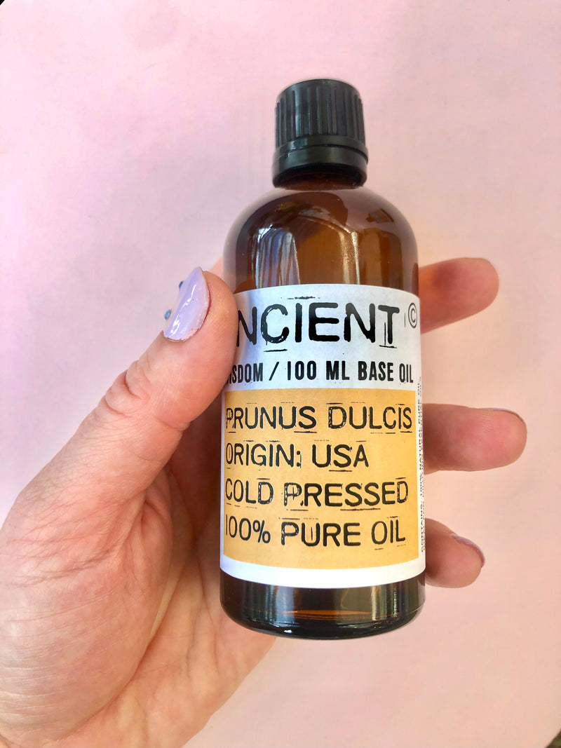 Naturlig Mandel Olie ☽ Koldpresset ☽ fra Ancient Wisdom 100 ml