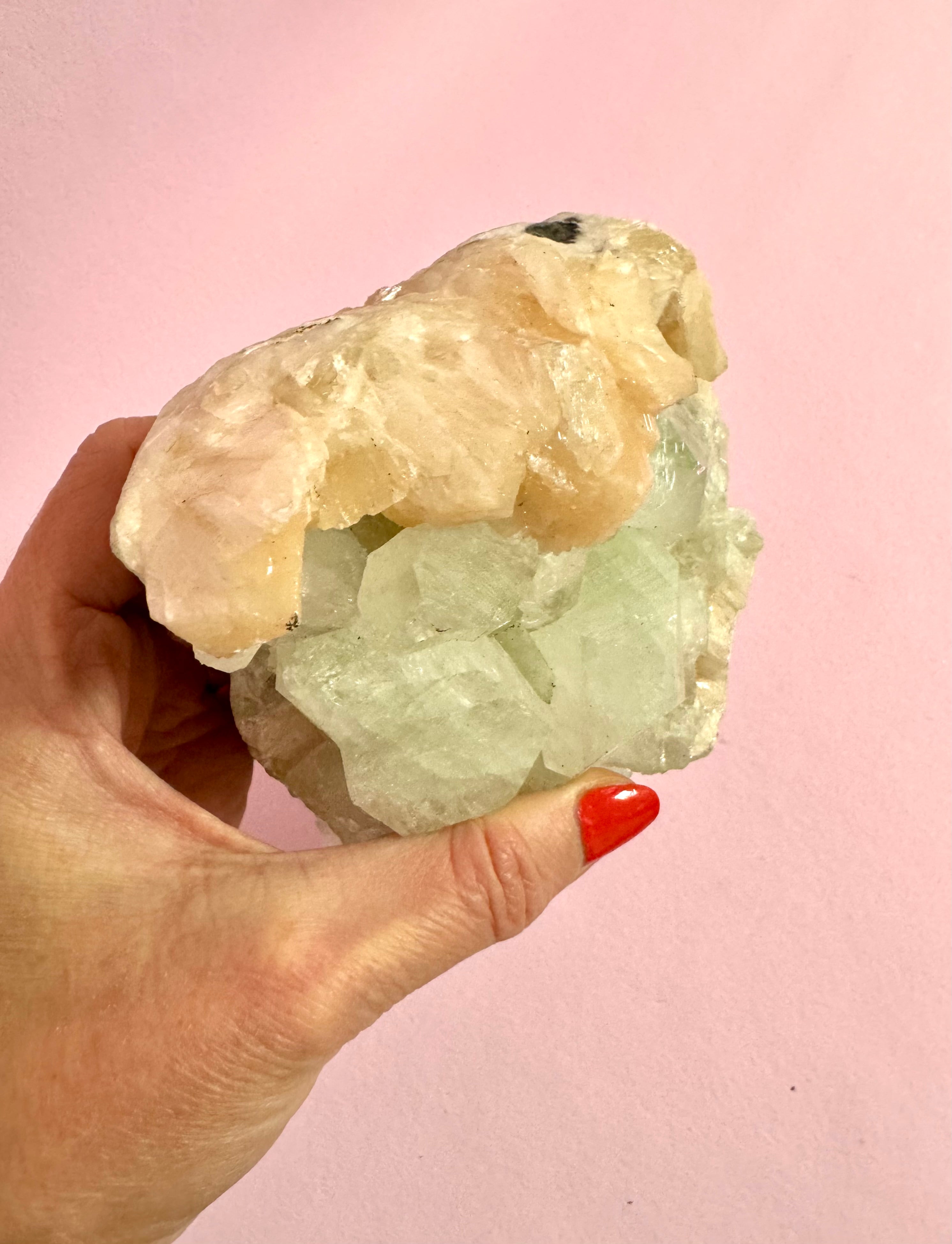 Apophyllit klynge – Zeolit ☾ nr. 333 - 1,1 kg