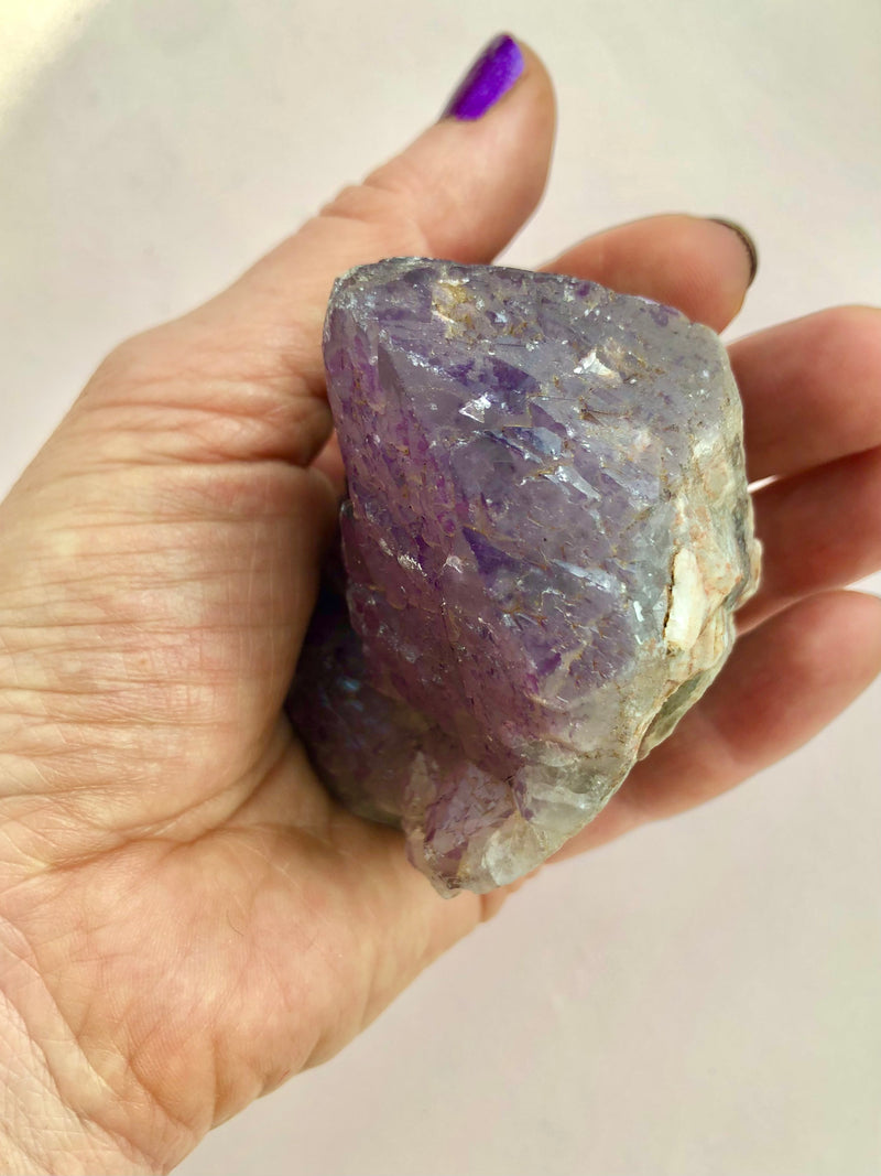 Rå Ametyst klynge spids ☾ RO, HEALING & SELVKÆRLIGHED ☾