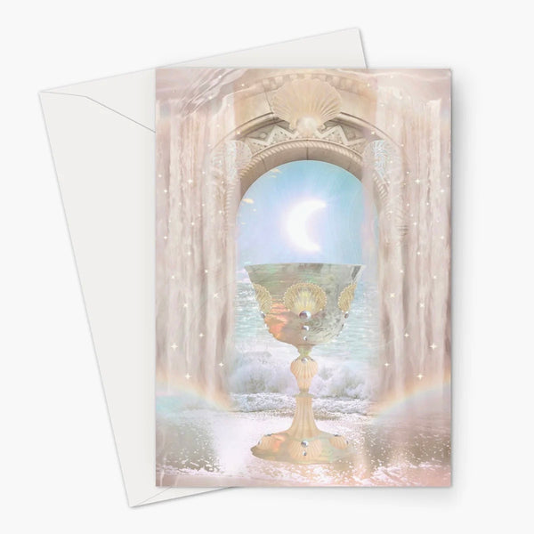 Sacred Chalice Greeting Card by Danielle Noel (A5)