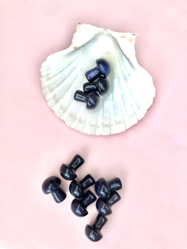 Blå sandsten / Guldsten ☾ Svamp ☾ 2 cm