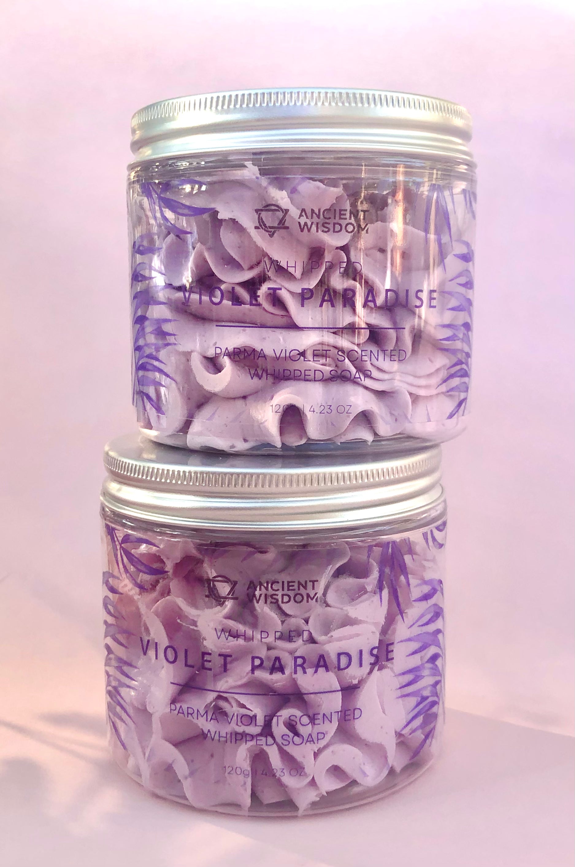 Månesøster Krystaller Badesæber, -olier og -salt Violet Paradise Whipped Cream Soap 120 gram 