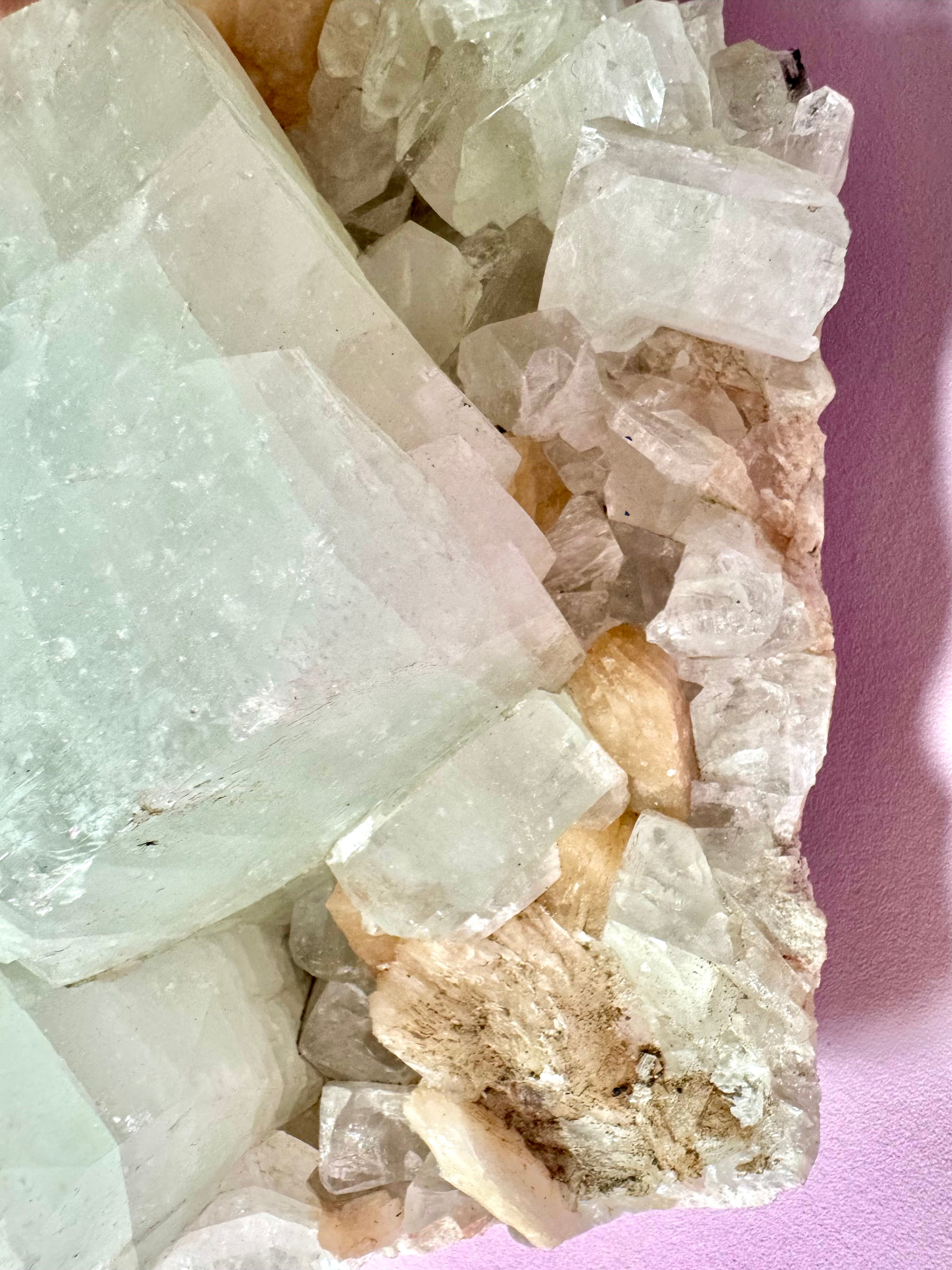 Kæmpe Apophyllit klynge – Zeolit ☾ nr. 222 - 3,5 kg