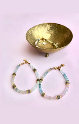 ☾ Morganit + Labradorit Armbånd ☾ Kærlighed, livsglæde, Spiritualitet , power, transformation & beskyttelse ☾