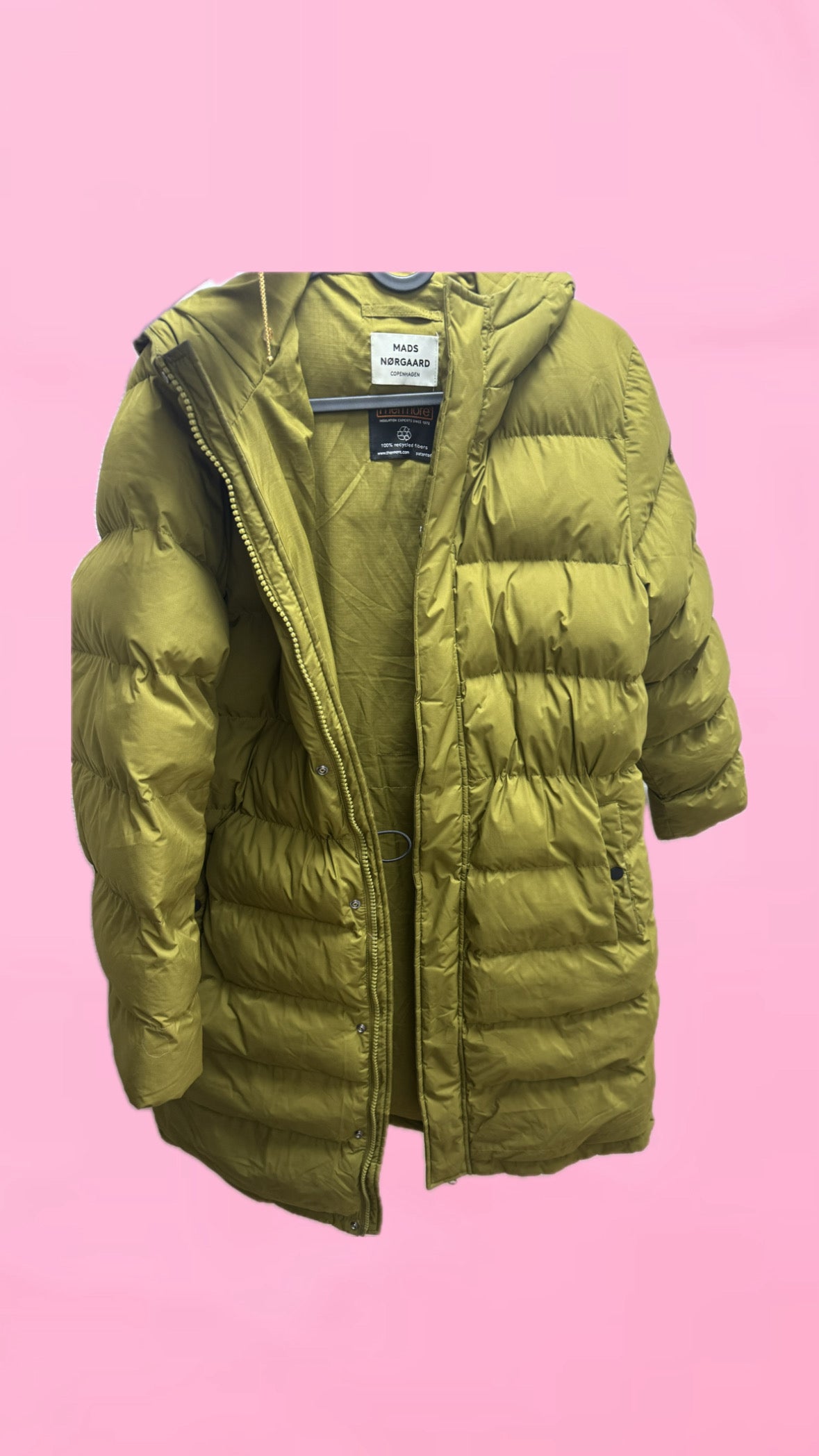 Pre-loved Mads Nørgaard vinterjakke Jolina forest night puffer - str.xs