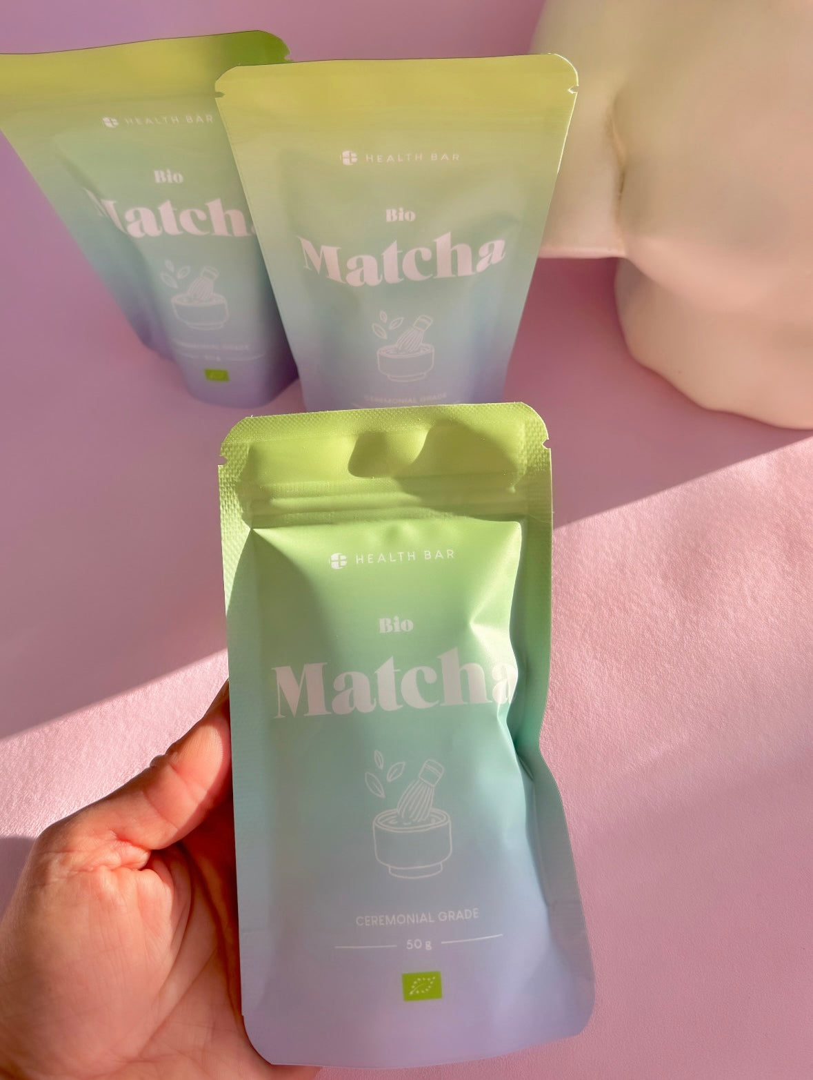 Månesøster Krystaller HEALTH BAR MATCHA ☽ Ceremonial Grade ☽ 100% økologisk organisk matcha (50g)