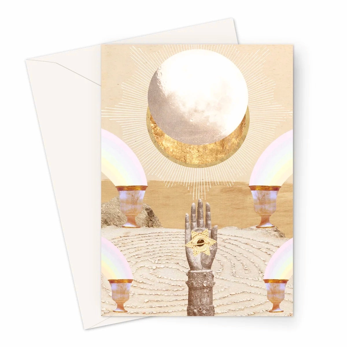La Luna Greeting Card by Danielle Noel ( A5 lykønsknings kort )