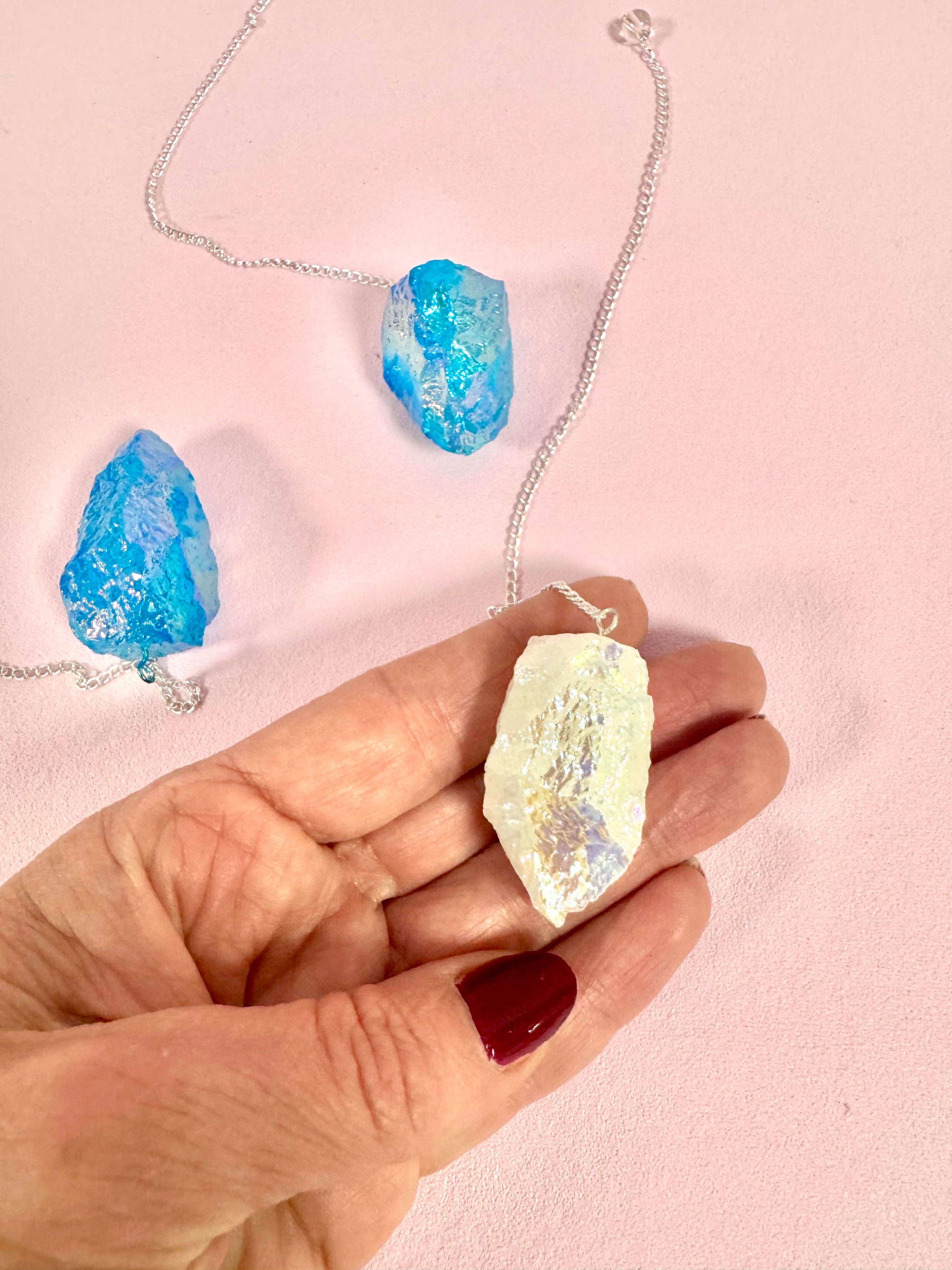 Aura Kvarts Pendul - Rå