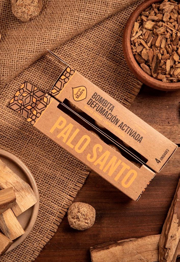 Palo Santo bombita Røgelse - boks med 4 Palo Santo kugler