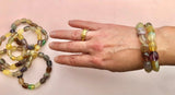 Chunky Regnbue Fluorit Armbånd ☾ Koncentration, Grounding & Balance ☾