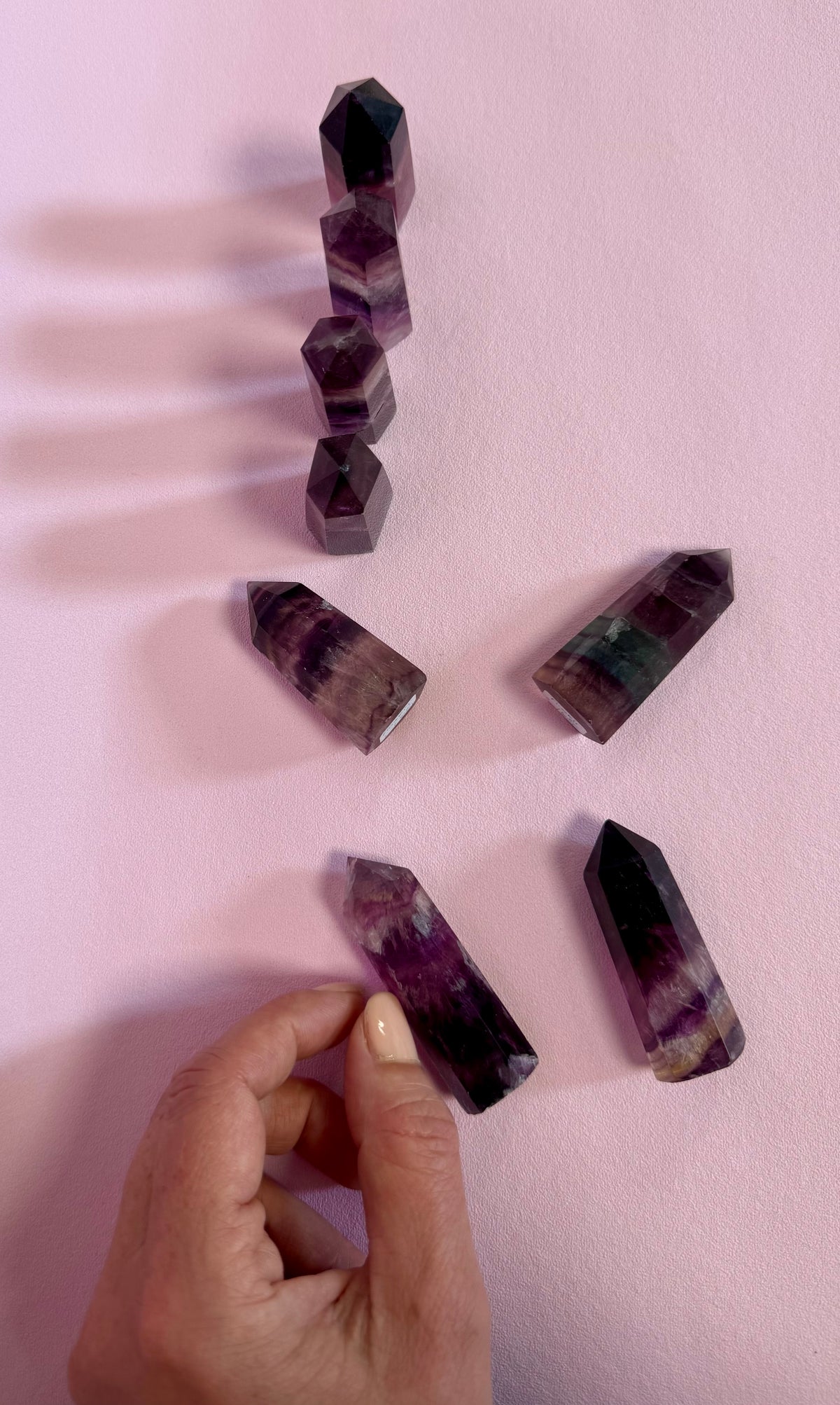 Regnbue Fluorit Tårn ☾ Koncentration, Grounding & Balance ☾