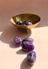 Ametyst Lommesten ☾ RO, HEALING & SELVKÆRLIGHED ☾