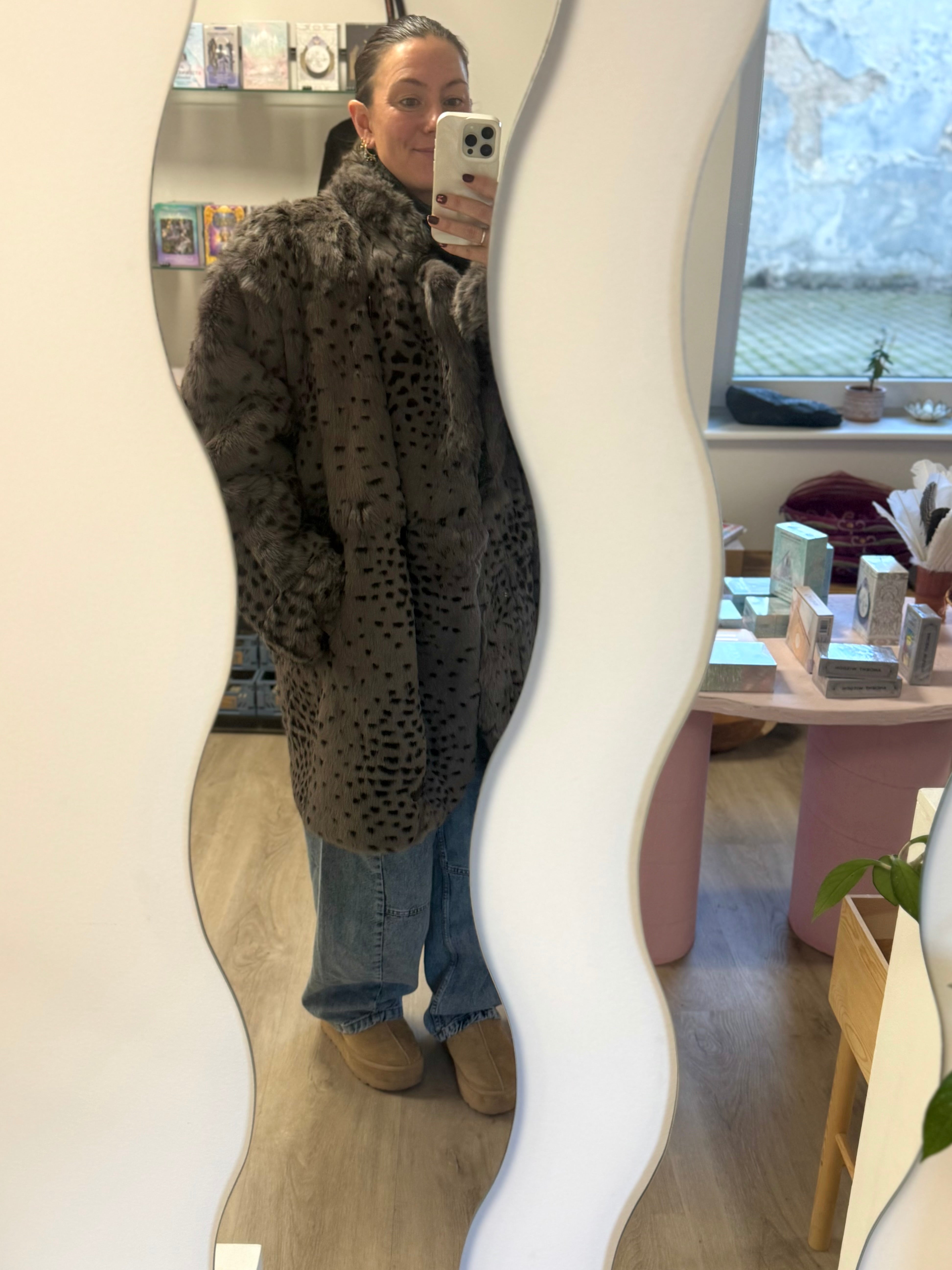 Pre-loved pels frakke str. 40