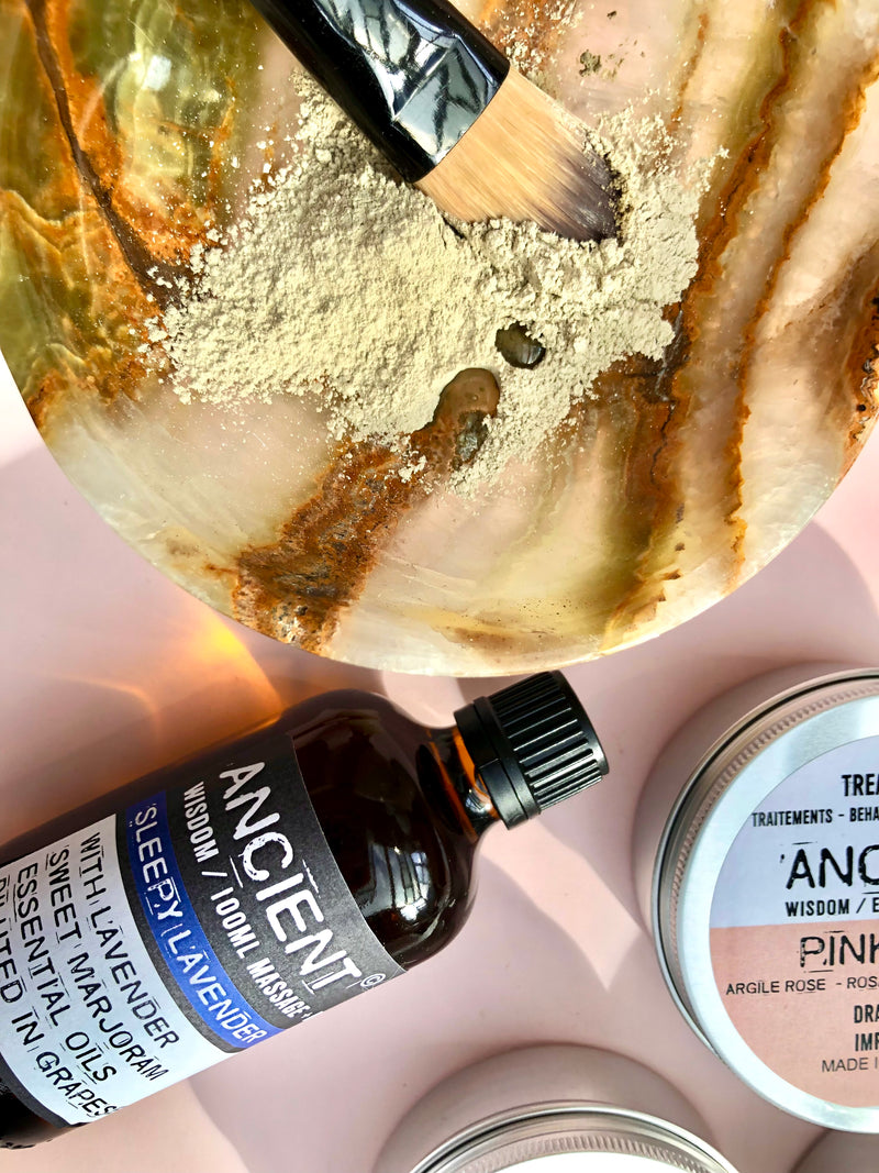 Månesøster Krystaller Grøn Ler Maske Clay Mask
