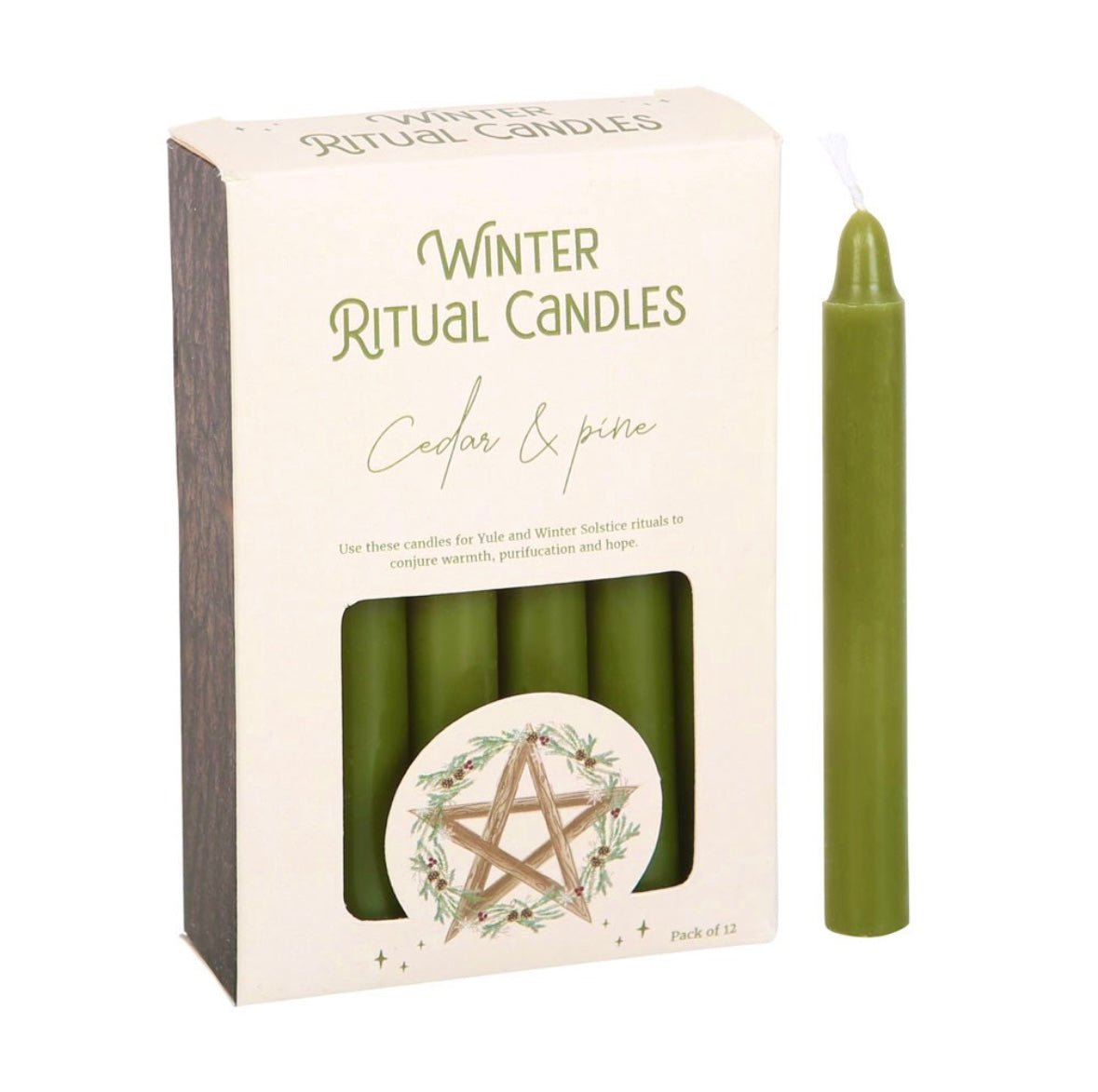 CEDAR & PINE WINTER RITUAL SPELL CANDLES ☾ duft lys ☾