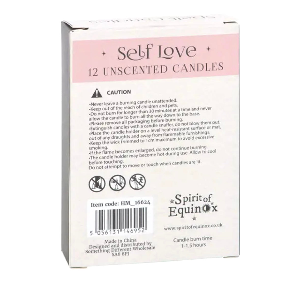 Månesøster Krystaller - Lyserøde ☾ Self love SPELL CANDLES ☾ For selvkærlighed - Stearinlys