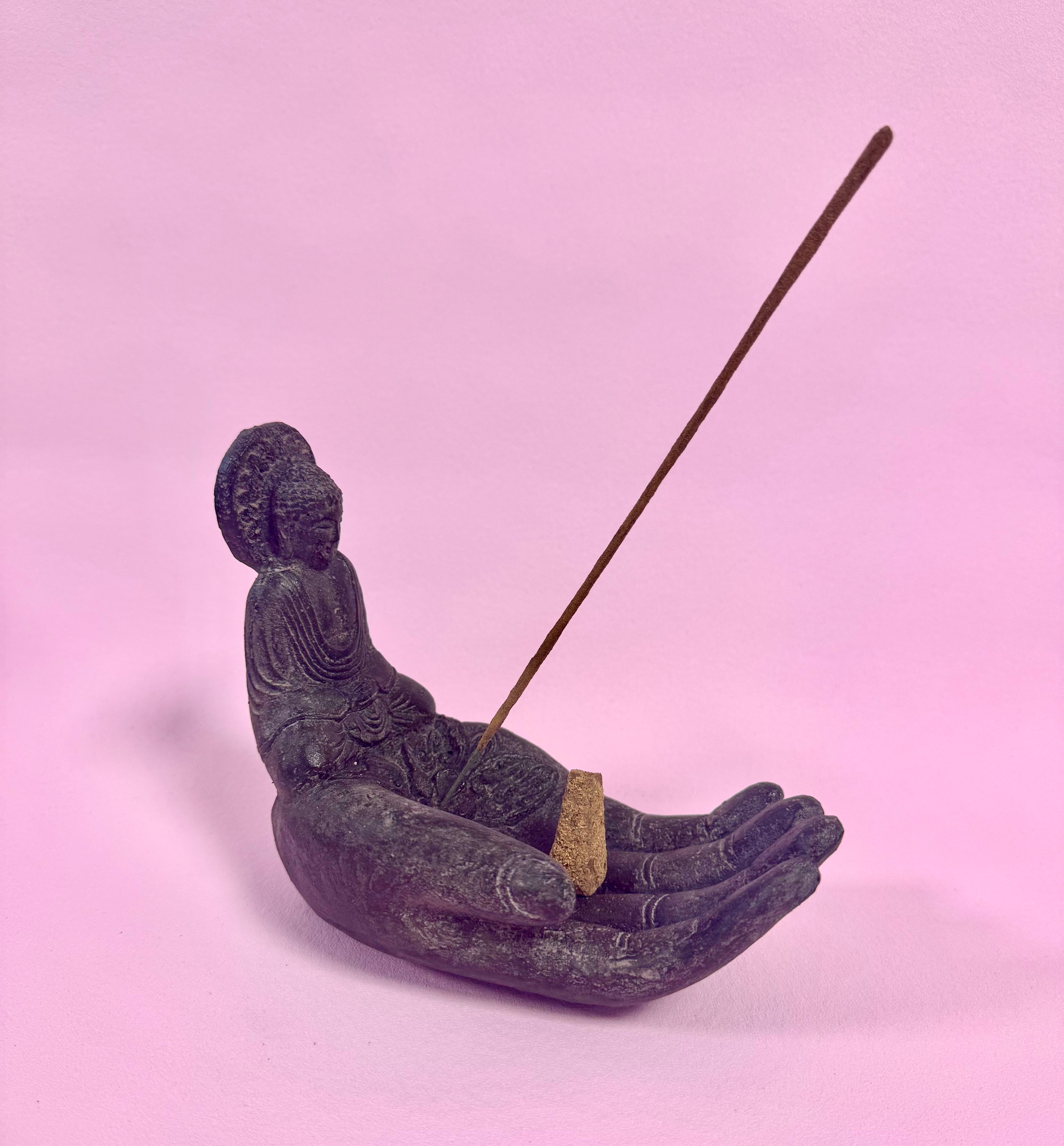Buddha Hånd “Vintage” Røgelsesholder til røgelsespinde og kegler / MÅNESØSTER.DK / MAANESOESTER.DK